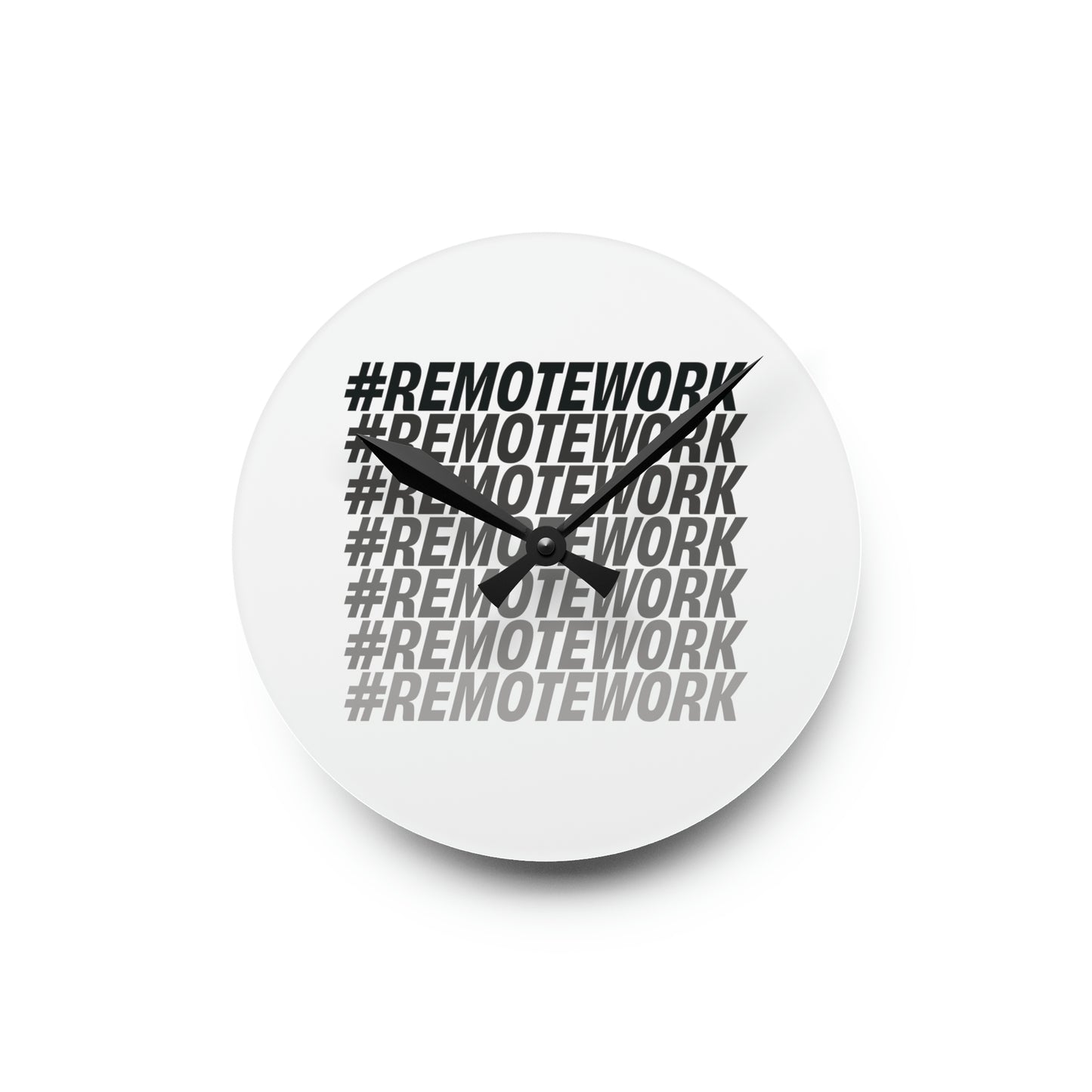 Remote Work Wall Clock