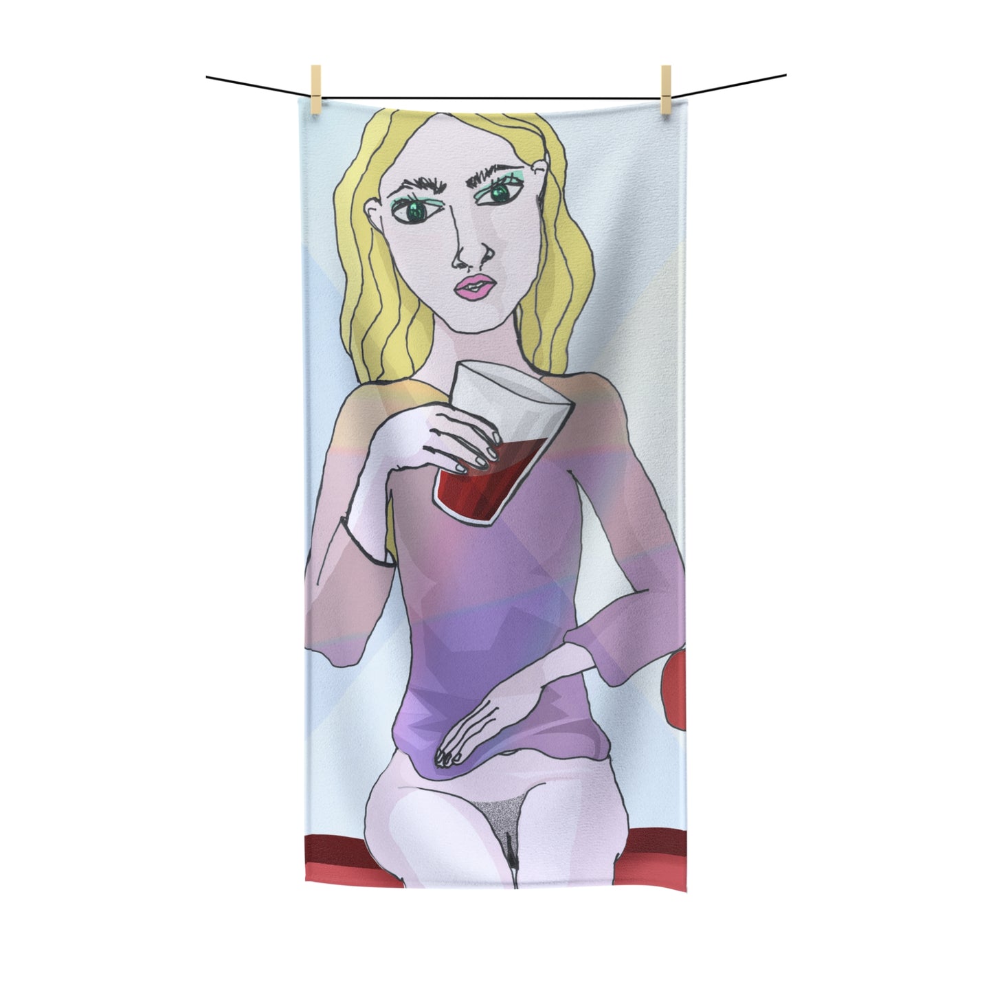 Koka Cola Girl Beach Towel