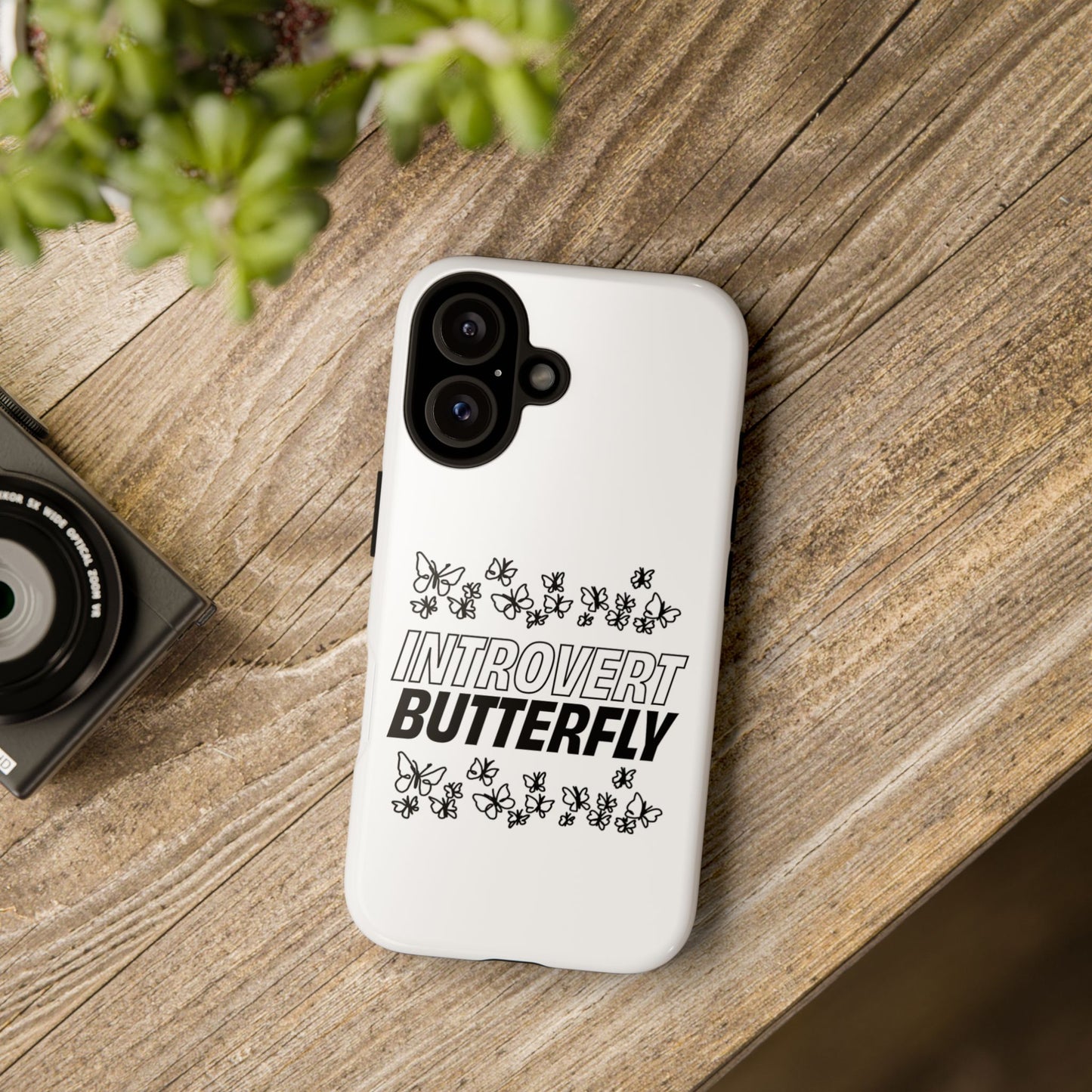 Introvert Butterfly Phone Case