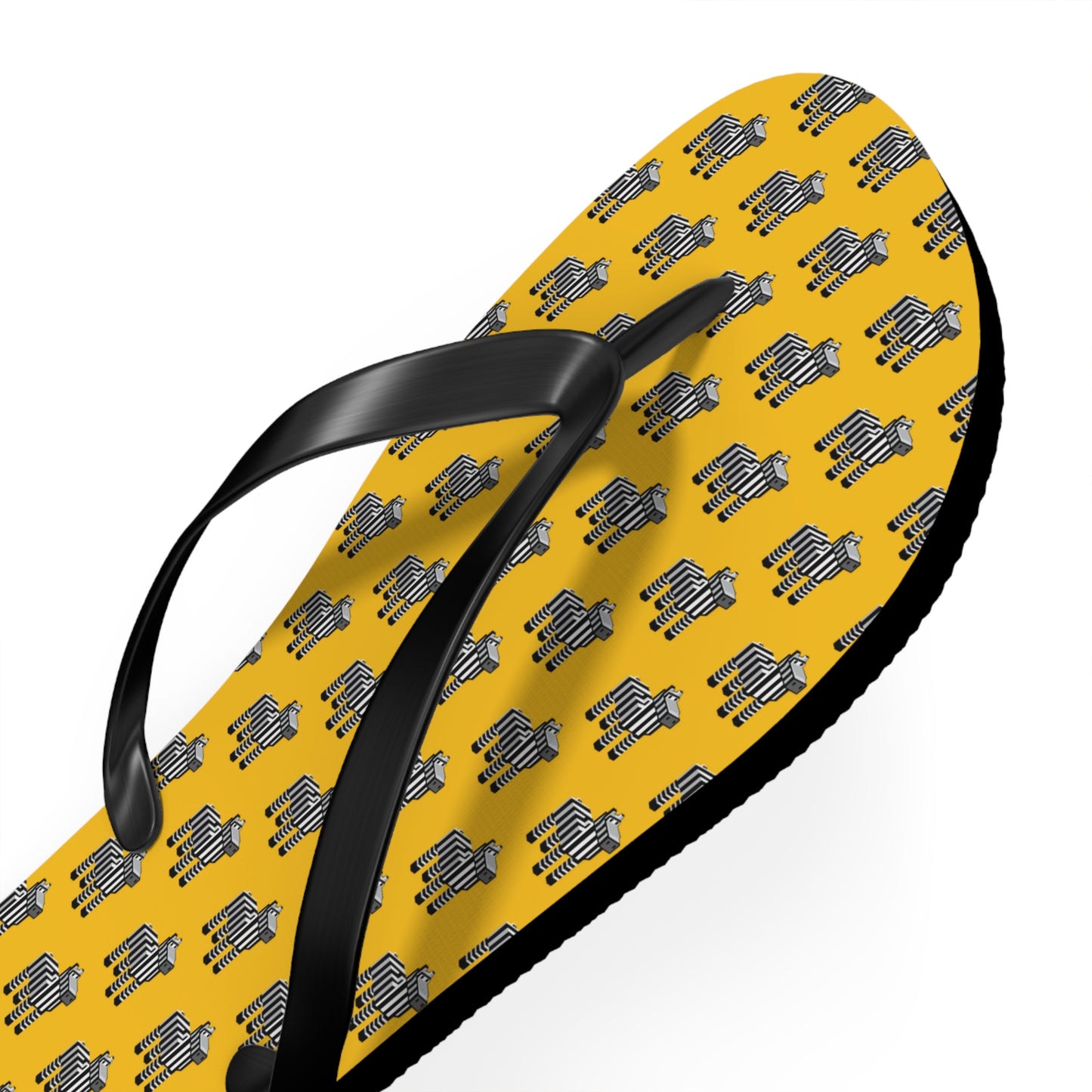 Arcade Zebra Flip Flops – Retro Pixel Animal Sandals, Gaming Summer Footwear