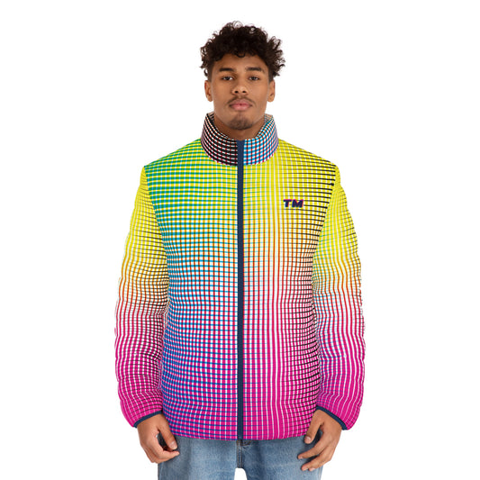 Electric Rainbow Men's Puffer Jacket