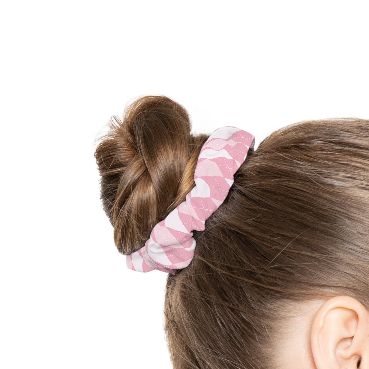 Pink Diamonds Scrunchie