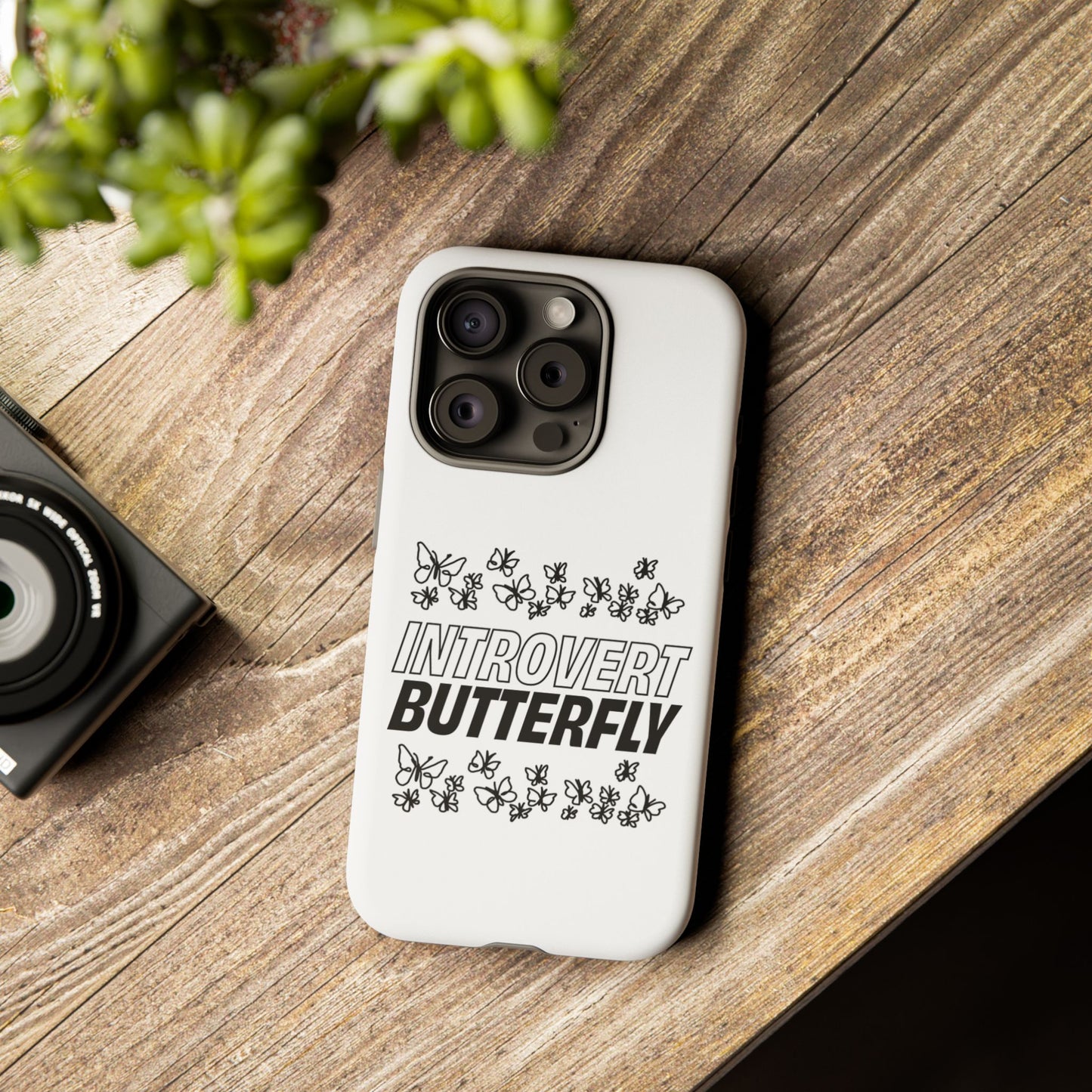 Introvert Butterfly Phone Case