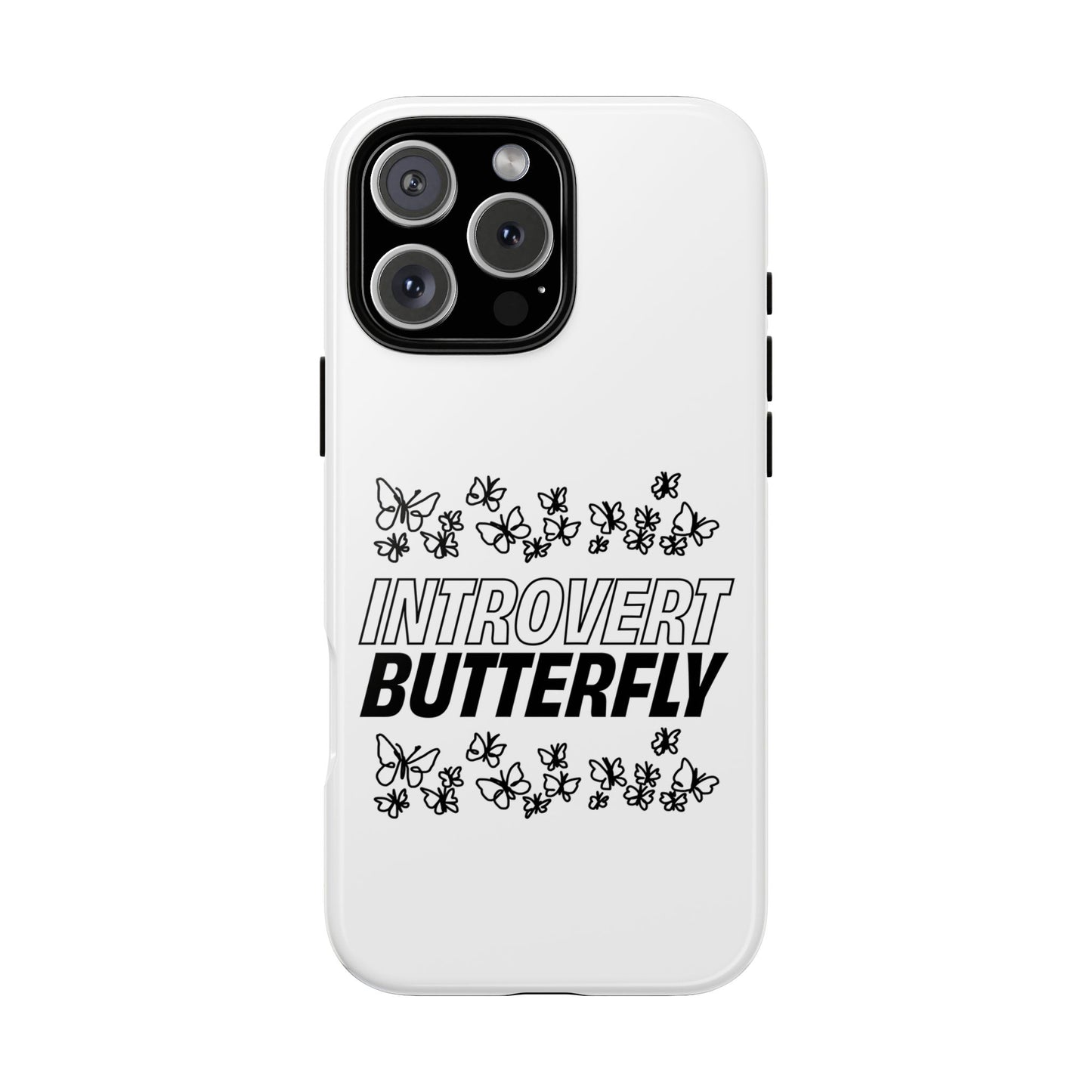 Introvert Butterfly Phone Case