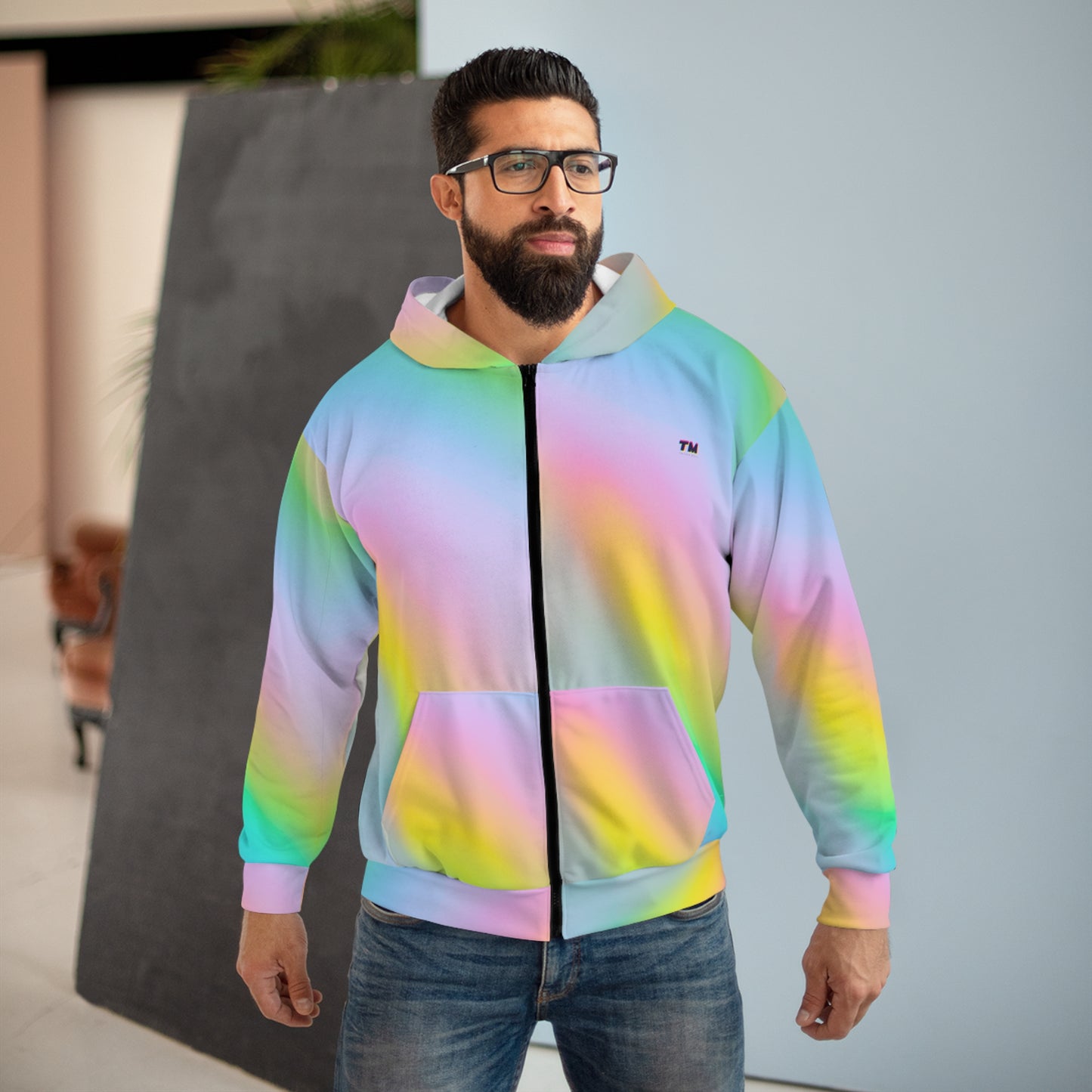 Aurora Gradient Zip Hoodie