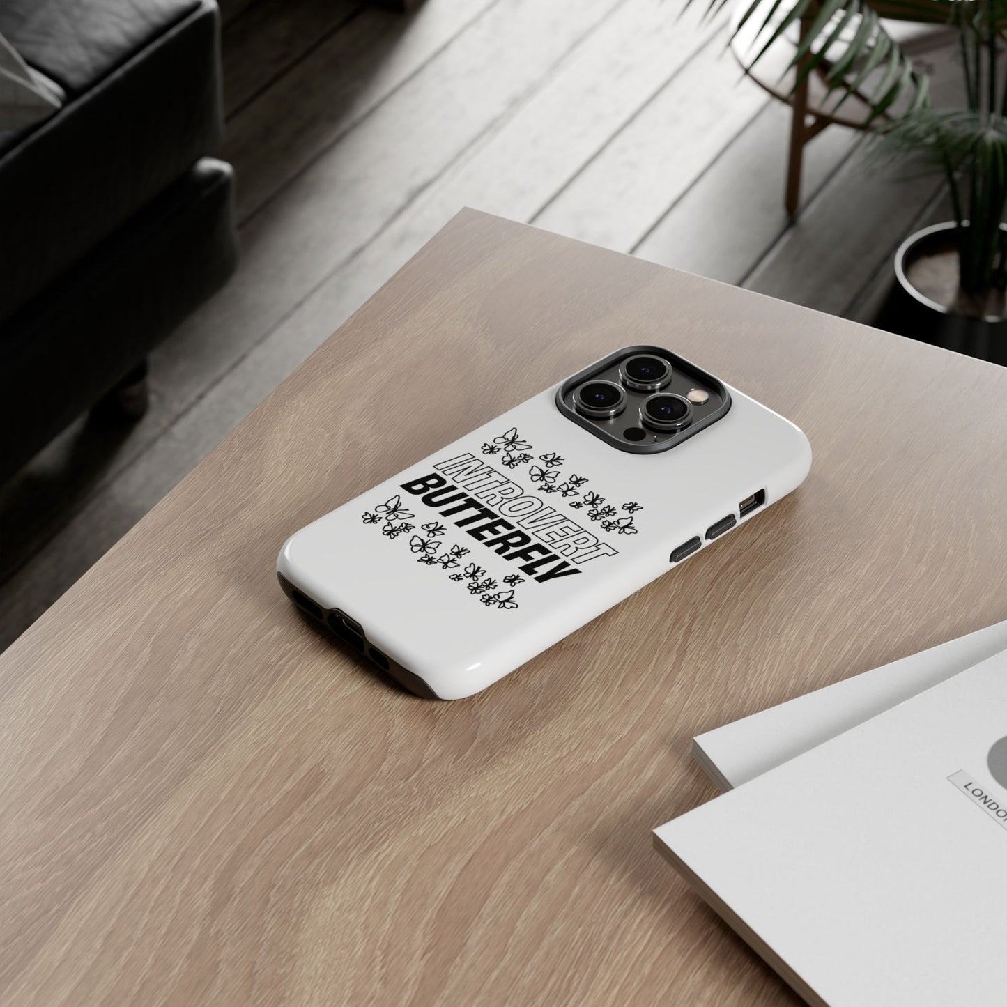 Introvert Butterfly Phone Case