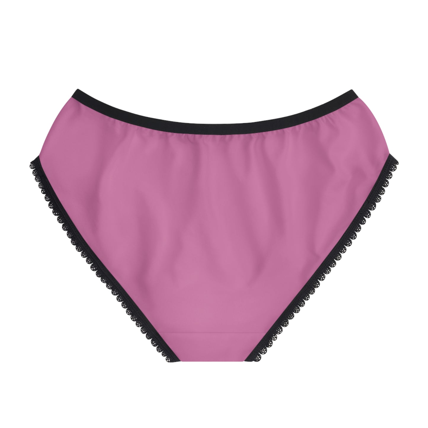 riday panty pink briefs black trim, back view
