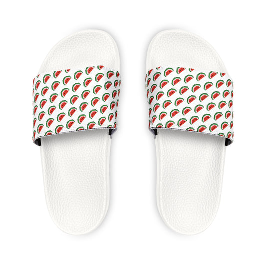 8-bit Strawberry Women's Slide Sandals