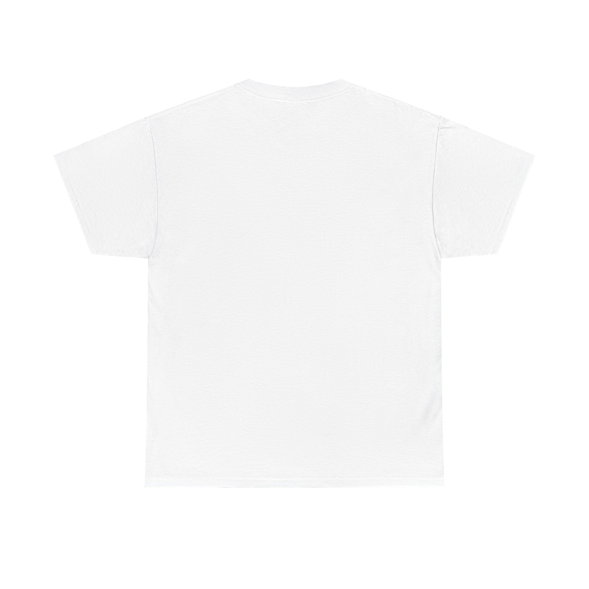 Back view of Camera Off unisex T-shirt minimalist remote work humor graphic tee