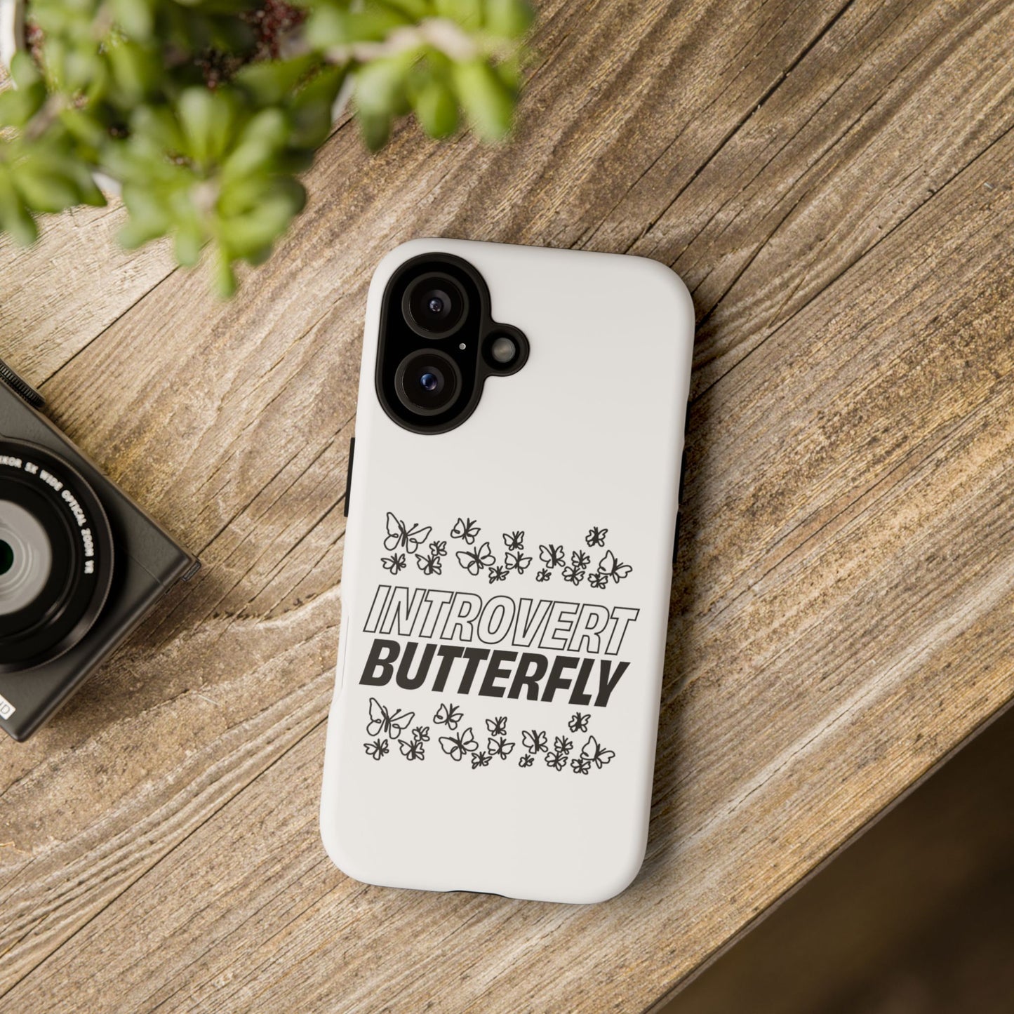Introvert Butterfly Phone Case
