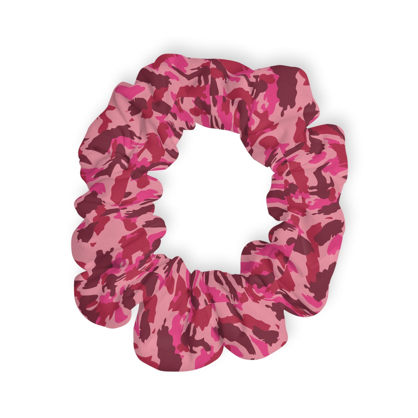 Pink Camouflage Scrunchie