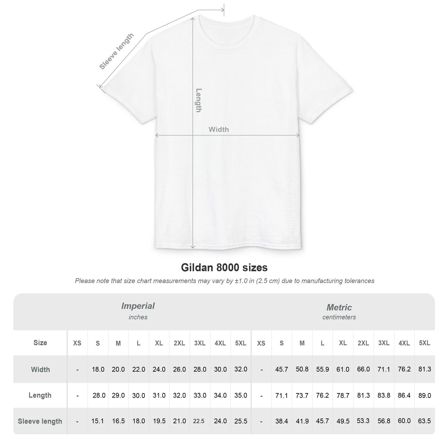 Size chart for the 2026 World Cup retro graphic football T-shirt.
