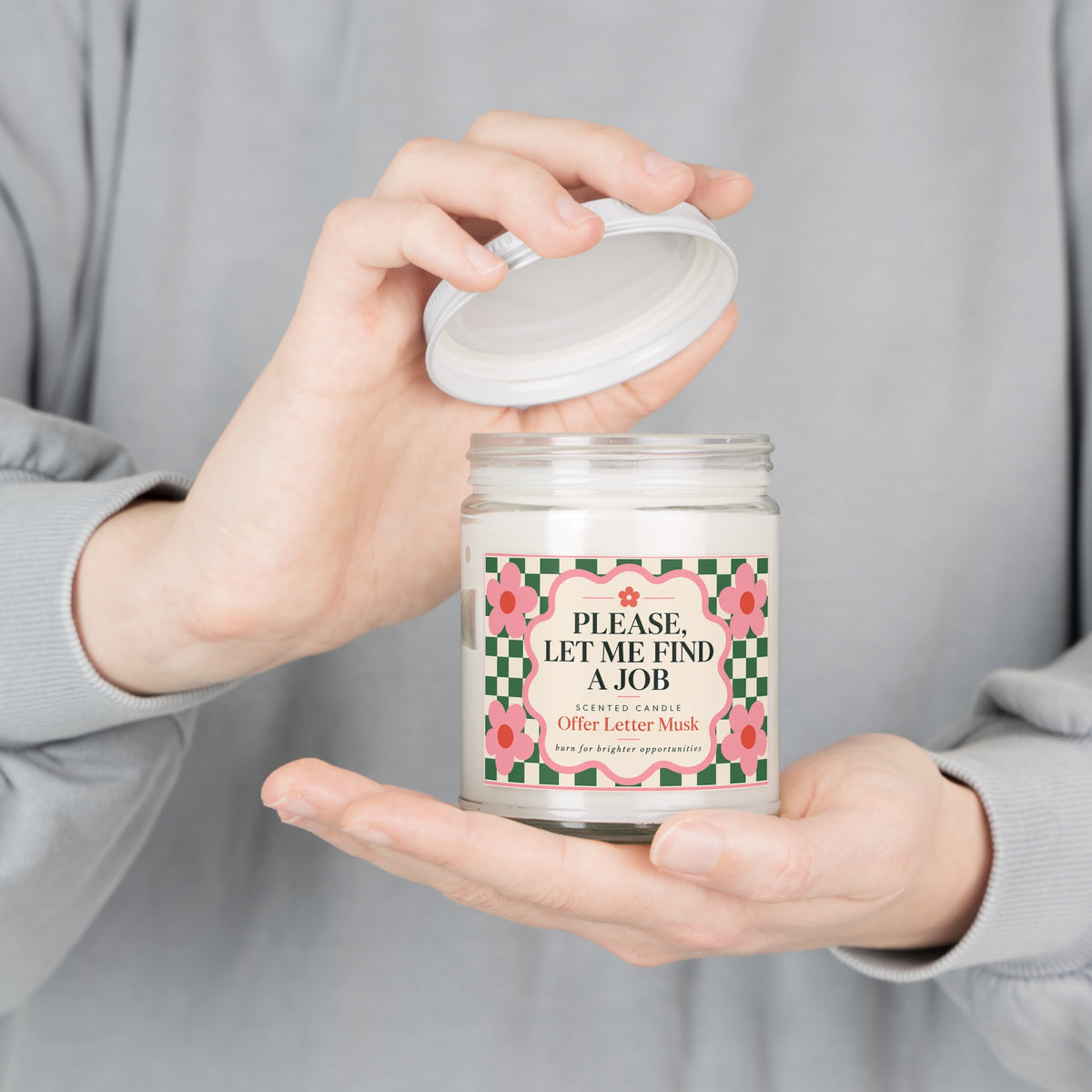 Please, Let Me Find A Job Candle – Funny Motivation Soy Candle
