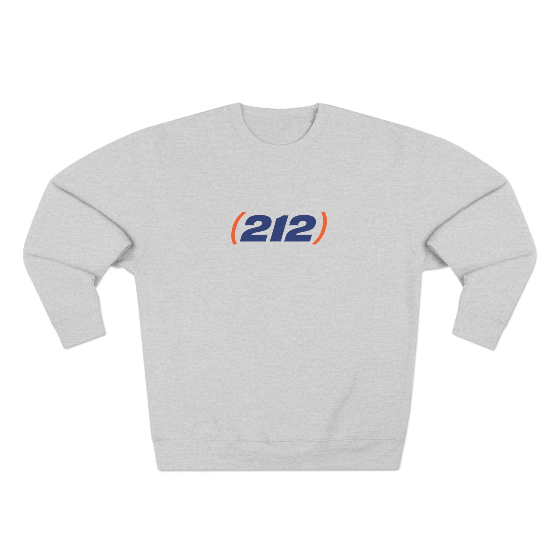 front view (212) NYC sweatshirt area code graphic crewneck streetwear