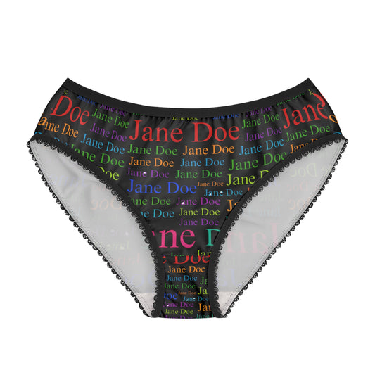 Jane Doe Women’s Thongs – Black Edition