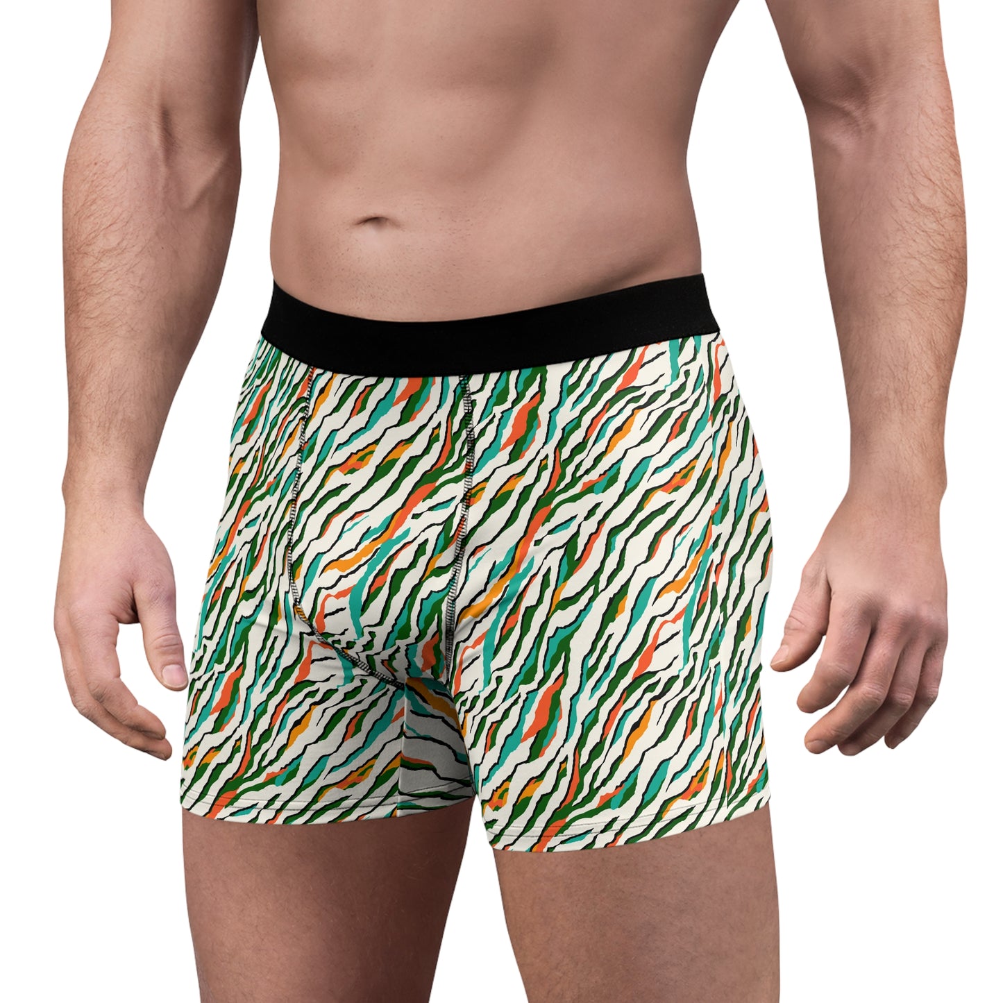 Colored Zebra Men's Boxers
