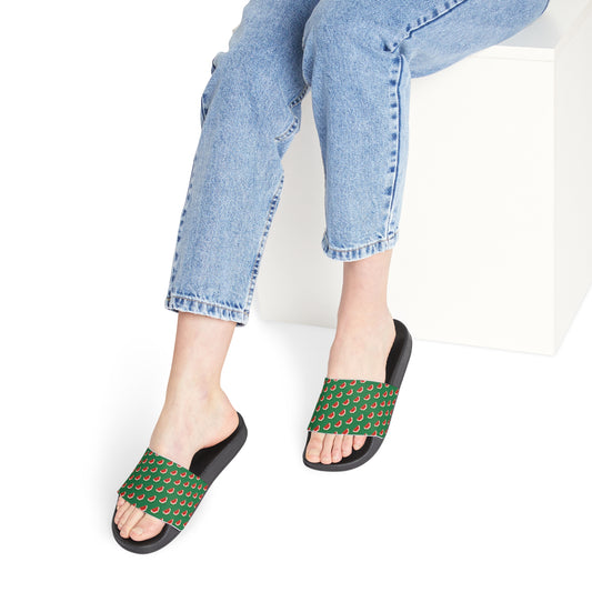 8-bit Strawberry Women's Slide Sandals