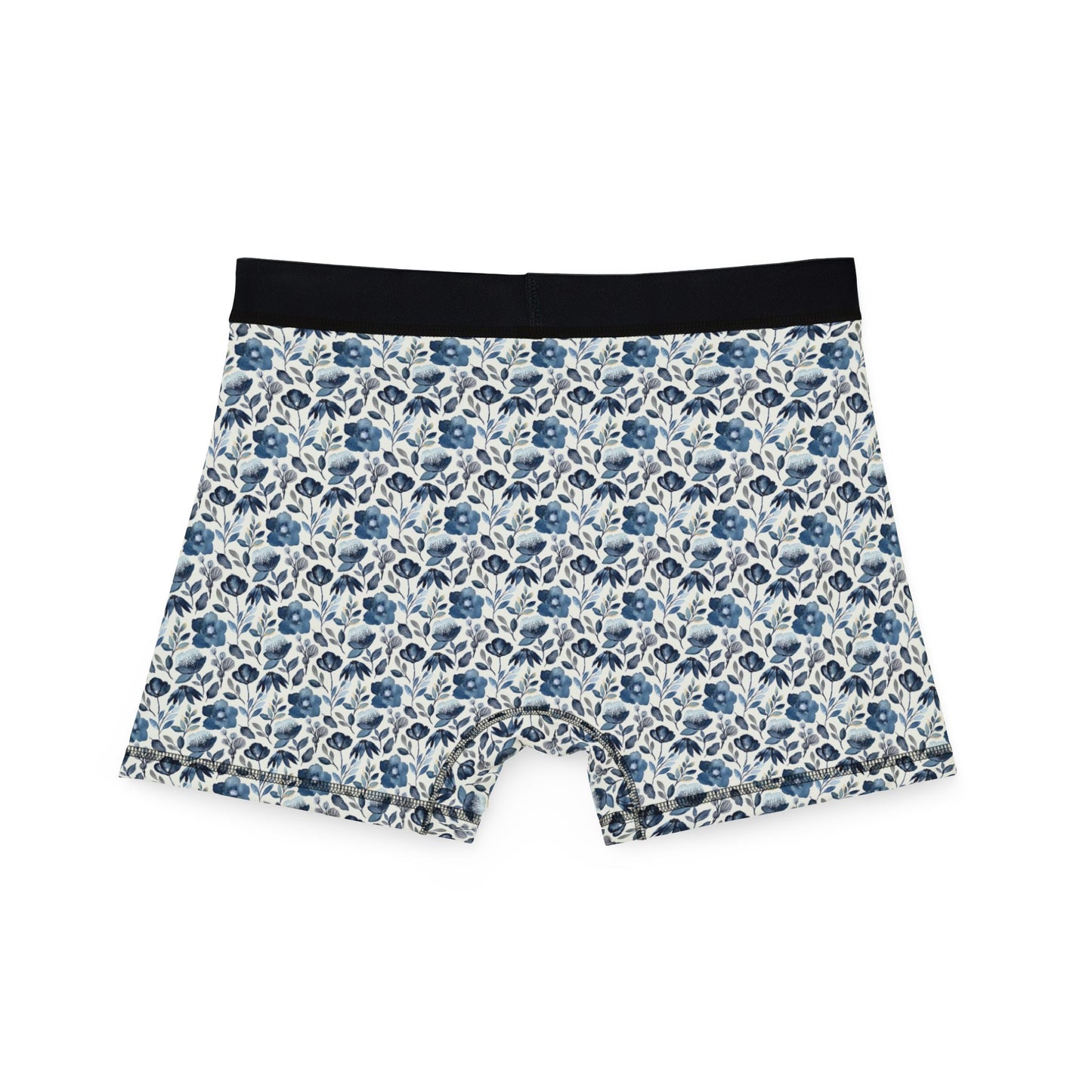 Flat lay back view of Floral Men’s Boxers highlighting all-over floral print