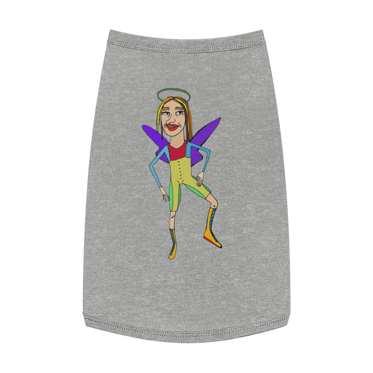 Angelic Sportsy Fairy Dog Shirt – Graphic Pet Tank Top
