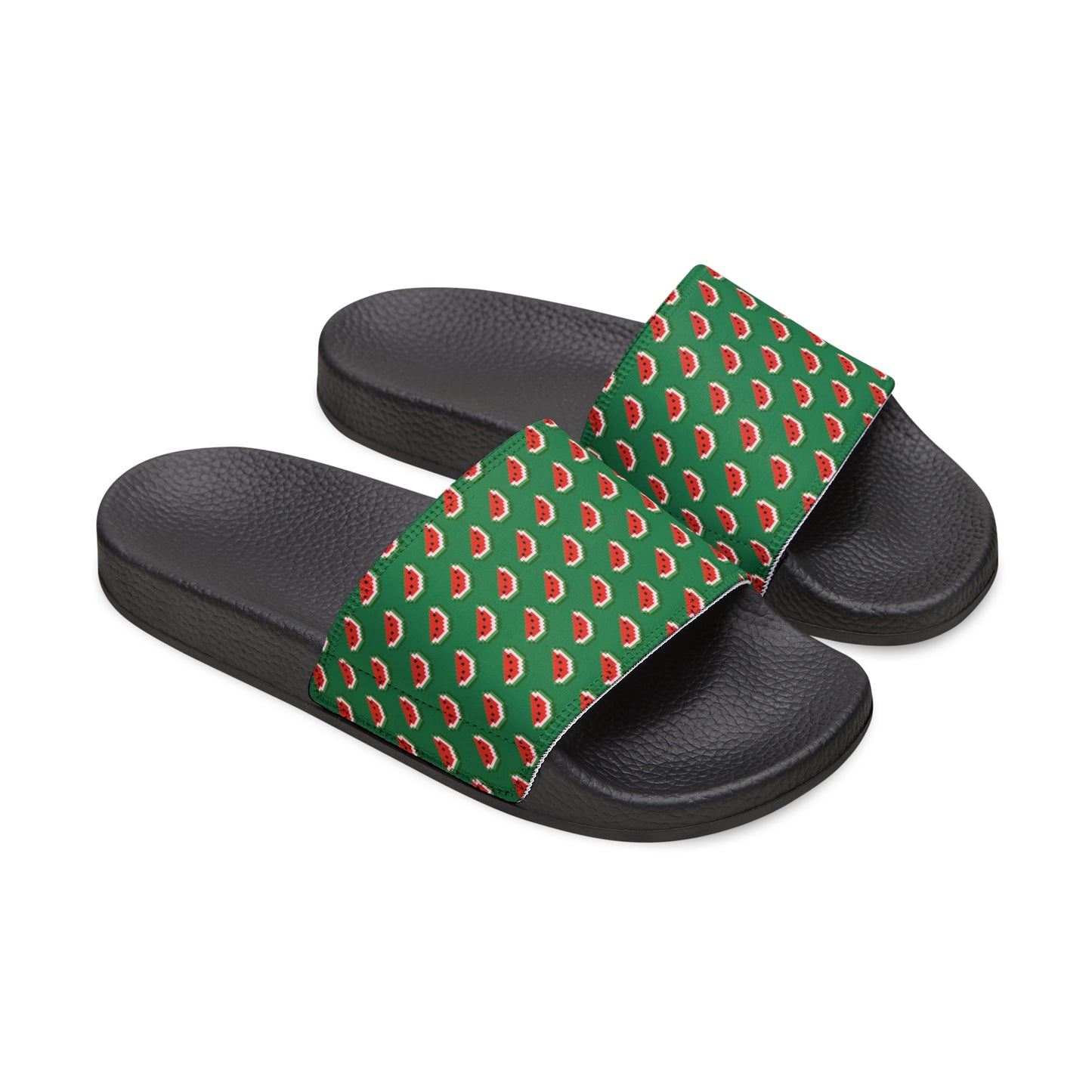 8-bit Strawberry Men's Slide Sandals