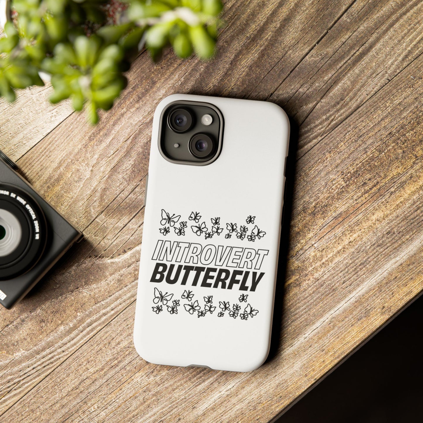 Introvert Butterfly Phone Case