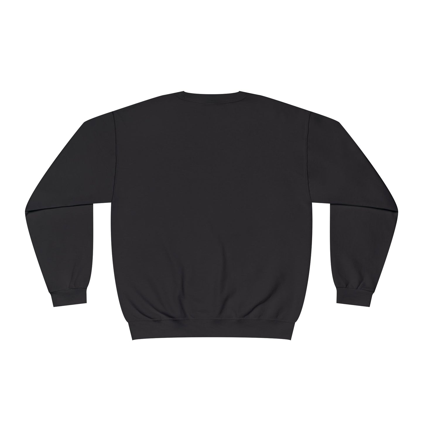 Black sweatshirt on a white background