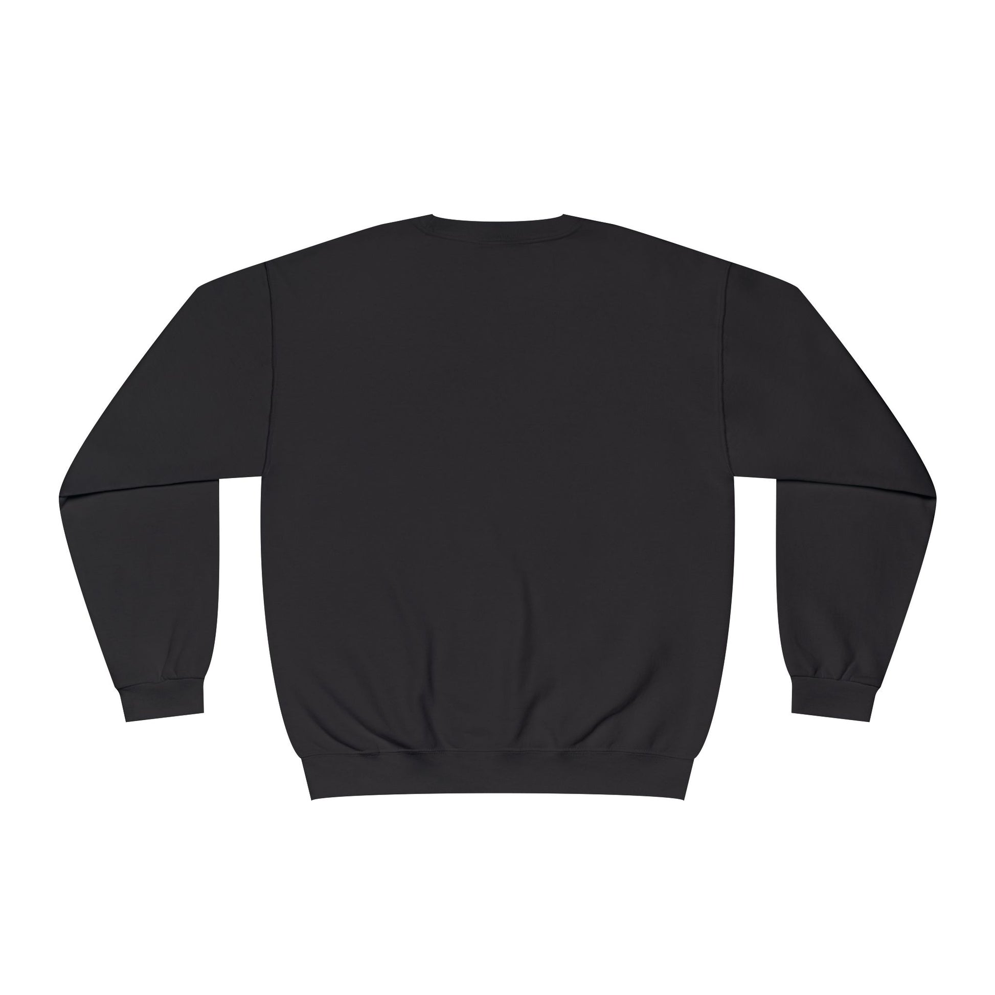 Black sweatshirt on a white background