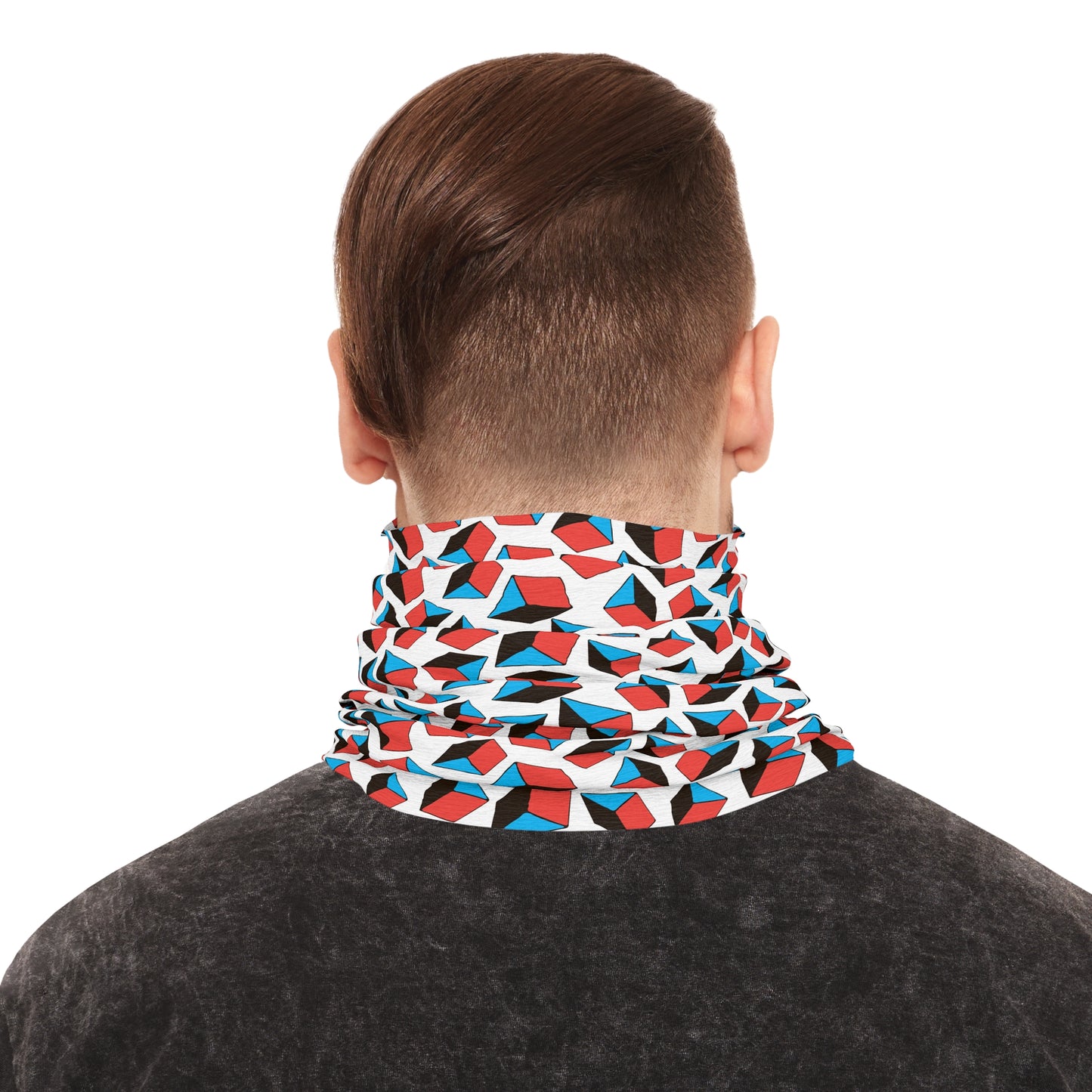 Tube Scarf - Geometric Shapes Pattern