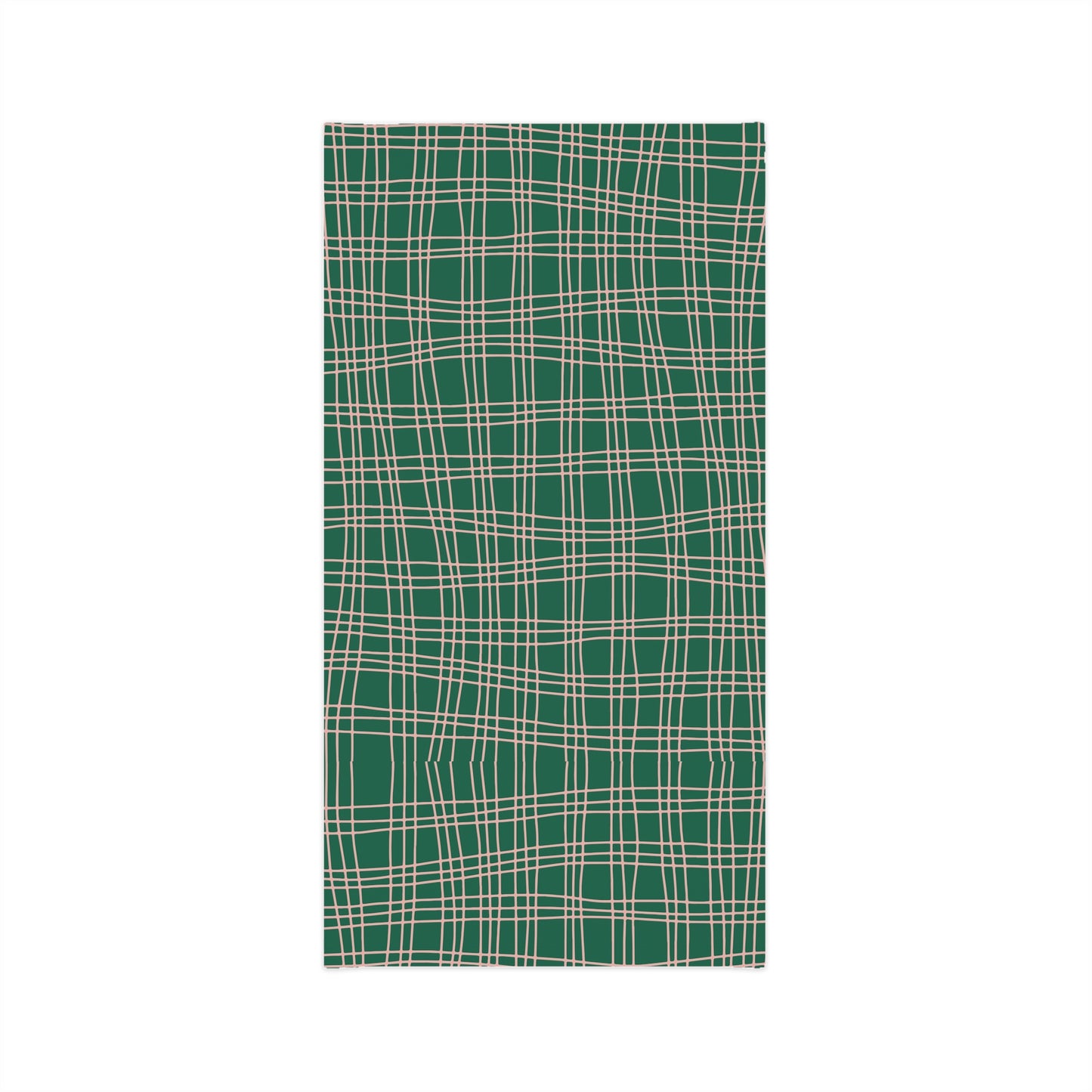 Green Plaid Tube Scarf