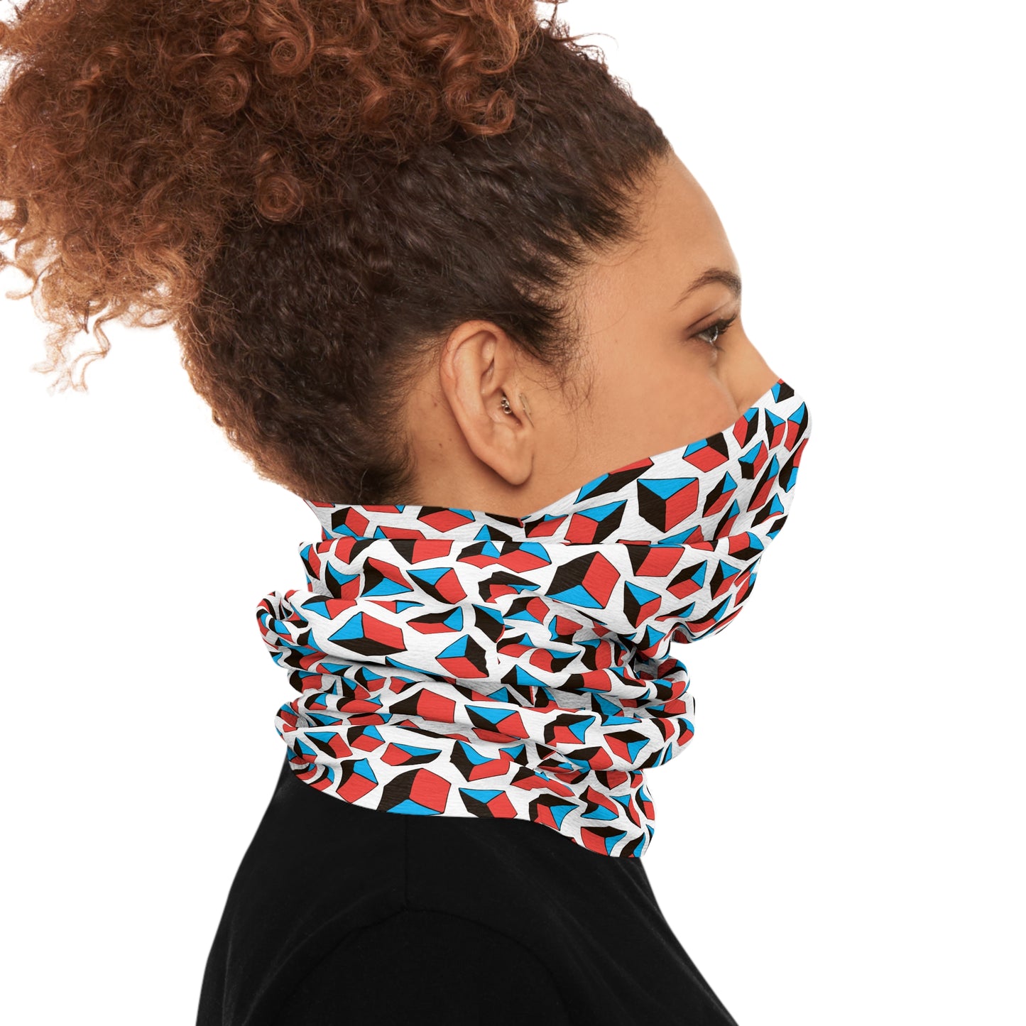 Tube Scarf - Geometric Shapes Pattern