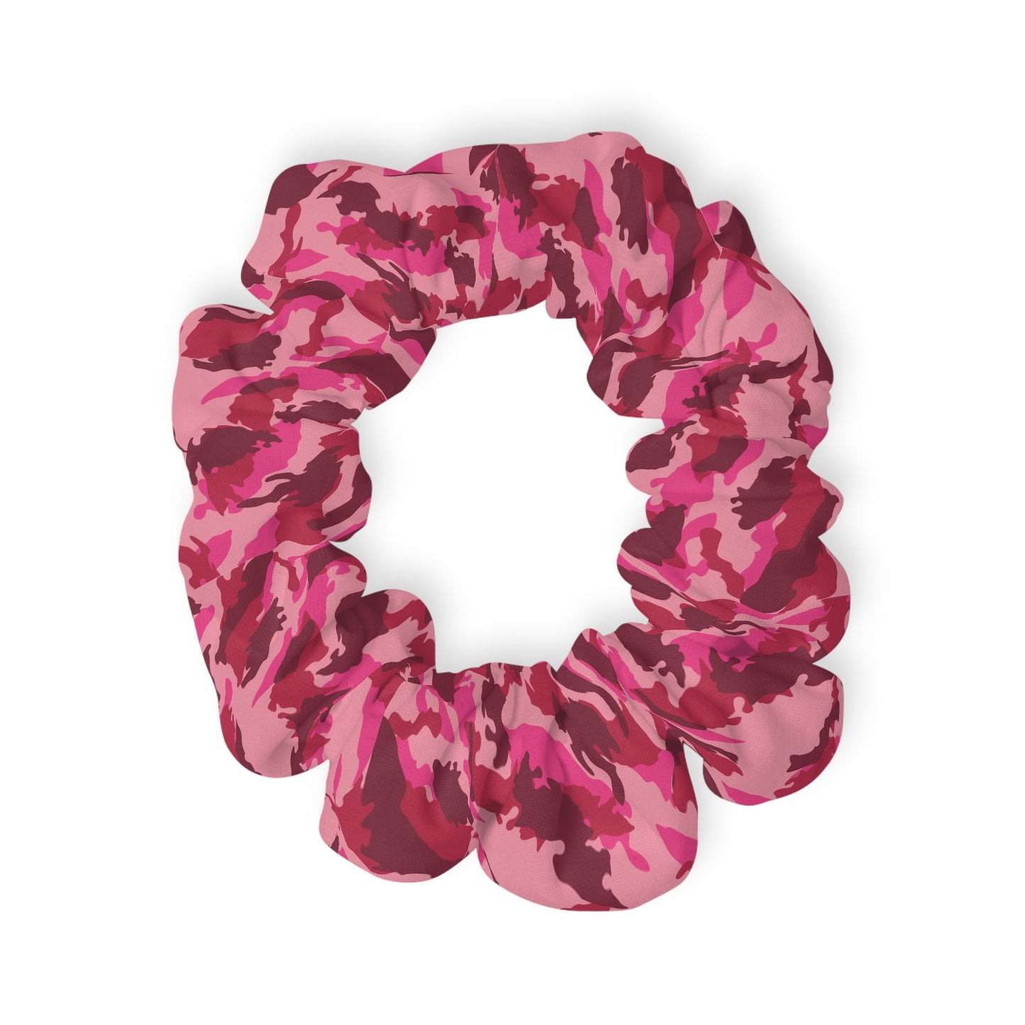 Pink Camouflage Scrunchie