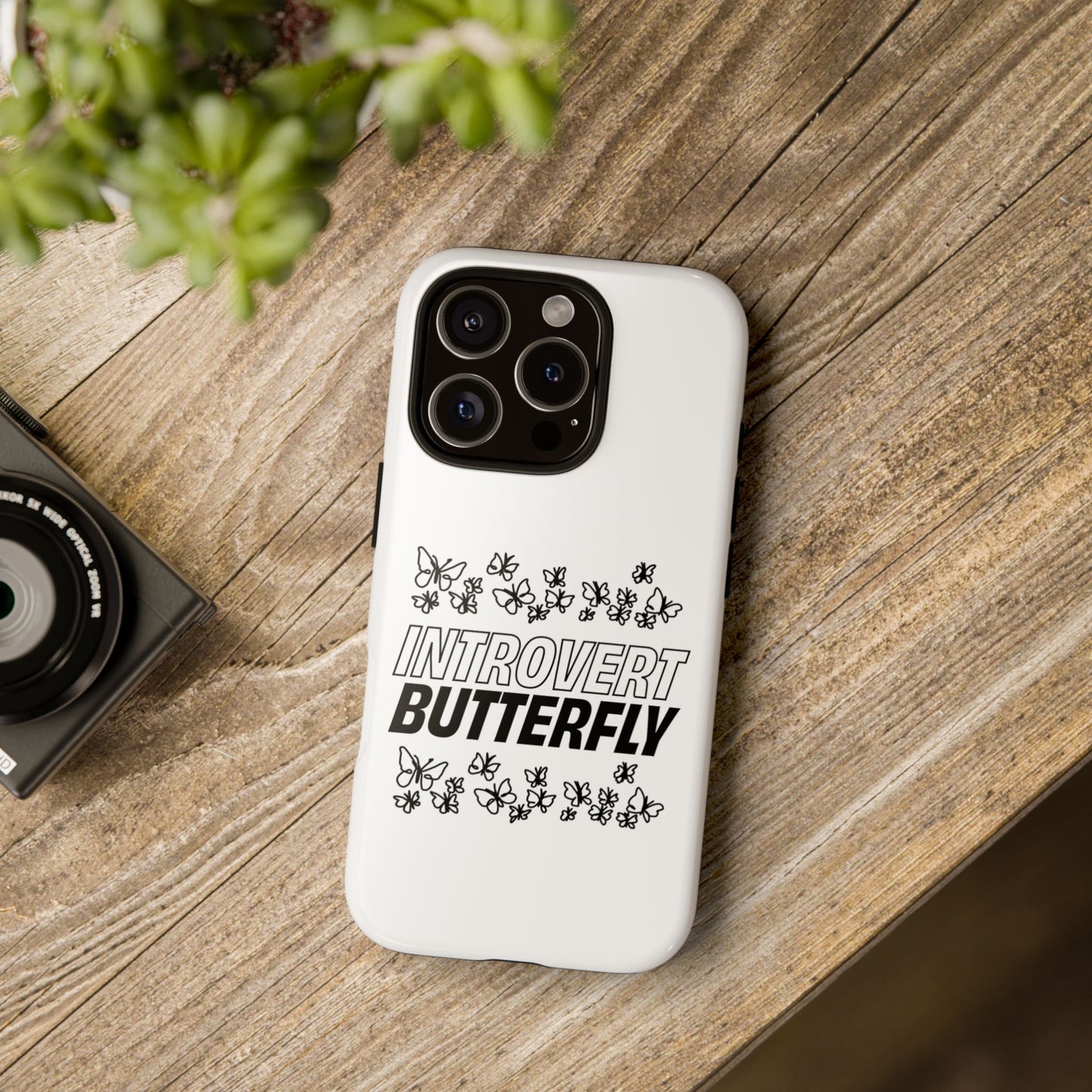 Introvert Butterfly Phone Case