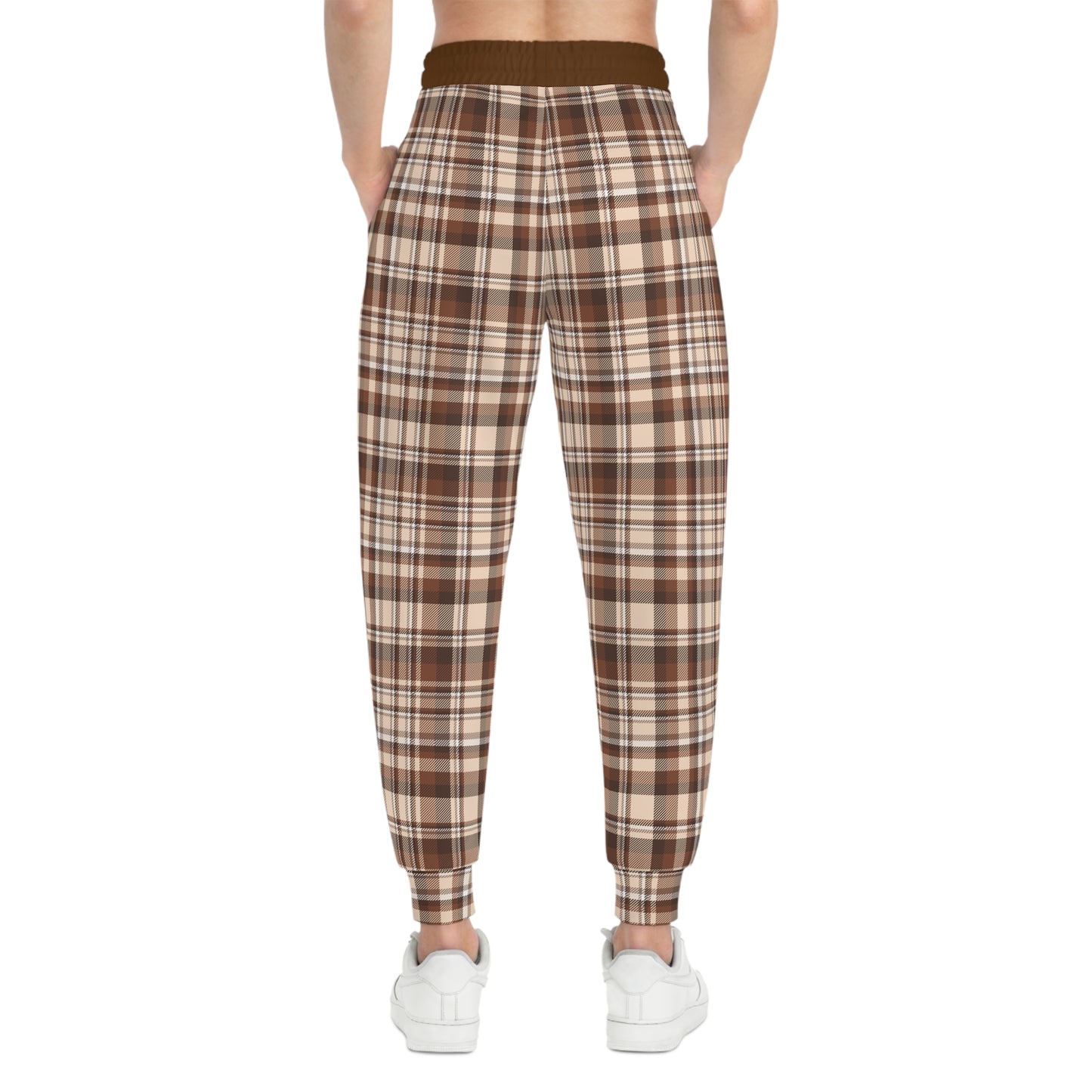 Brown Plaid Joggers