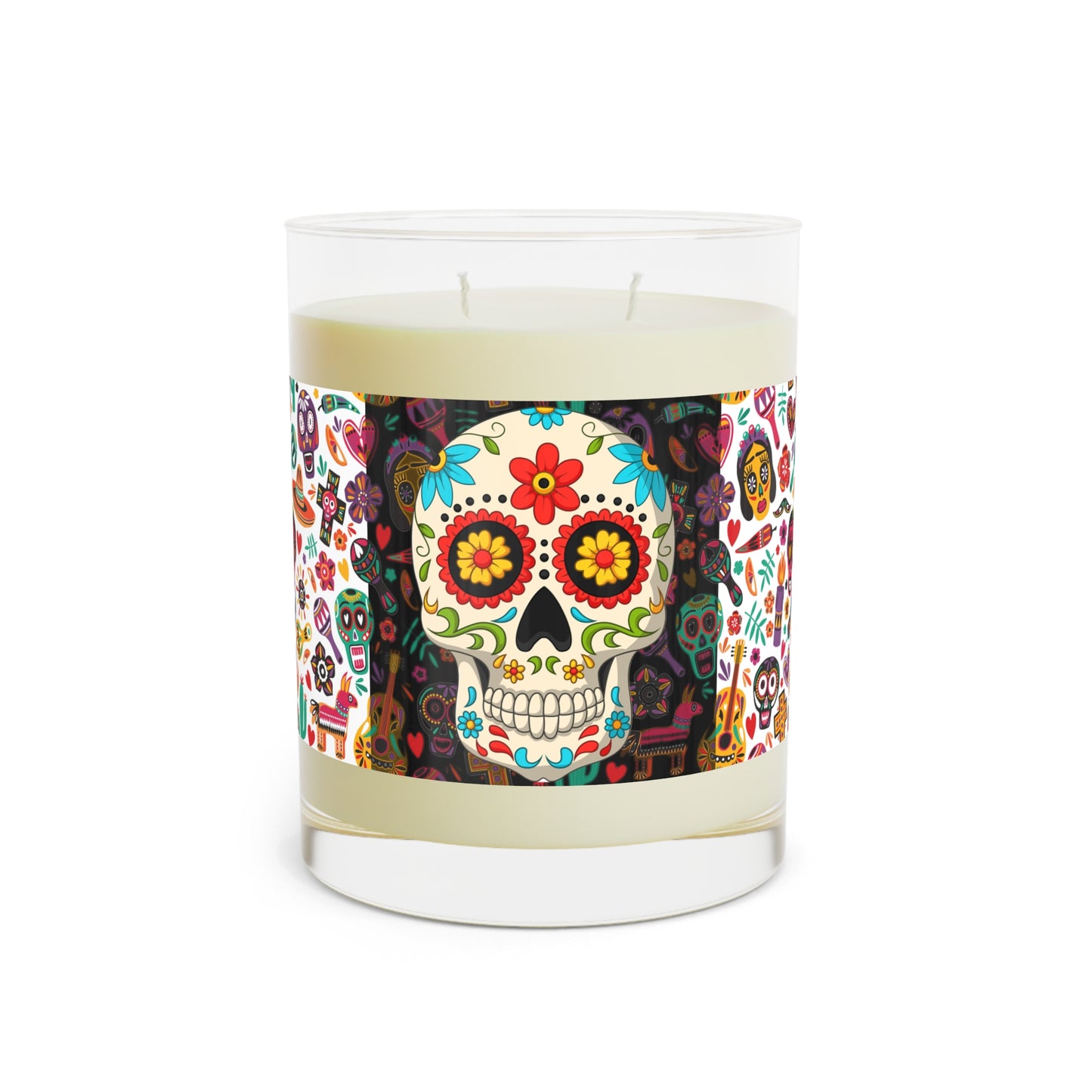 Scented Candle - Day of the Dead - Dia de los Muertos Sage Lavender 11oz Glass