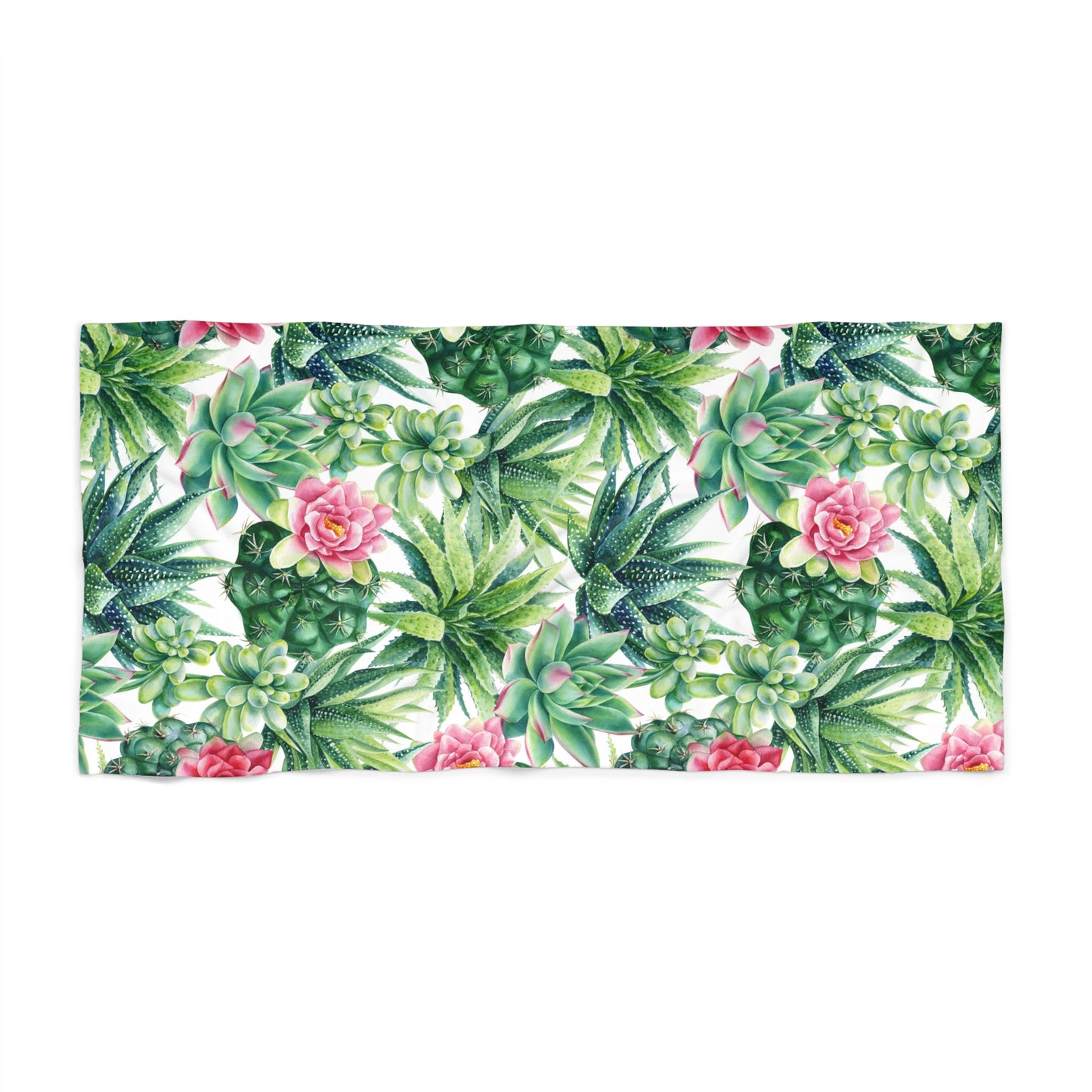 Succulent Flowers Towel