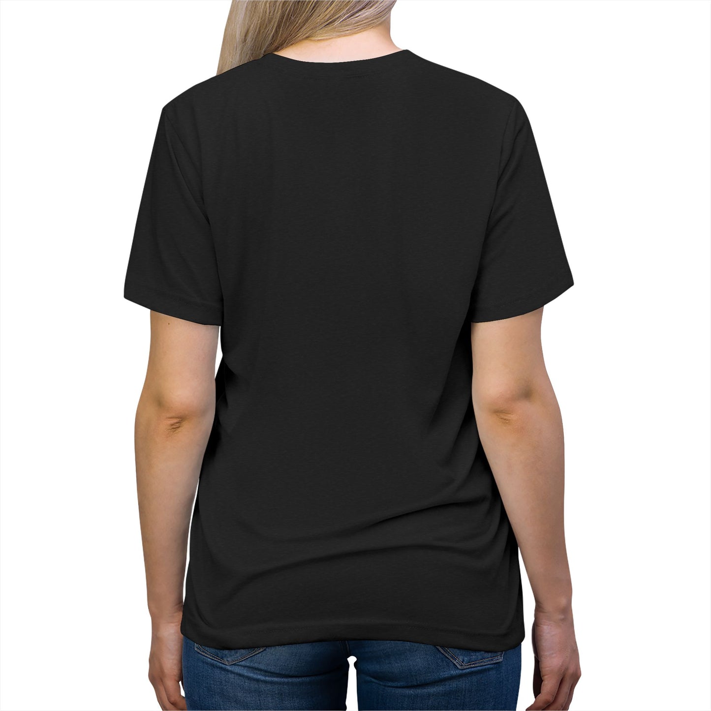 Black Vote T-Shirt back view plain