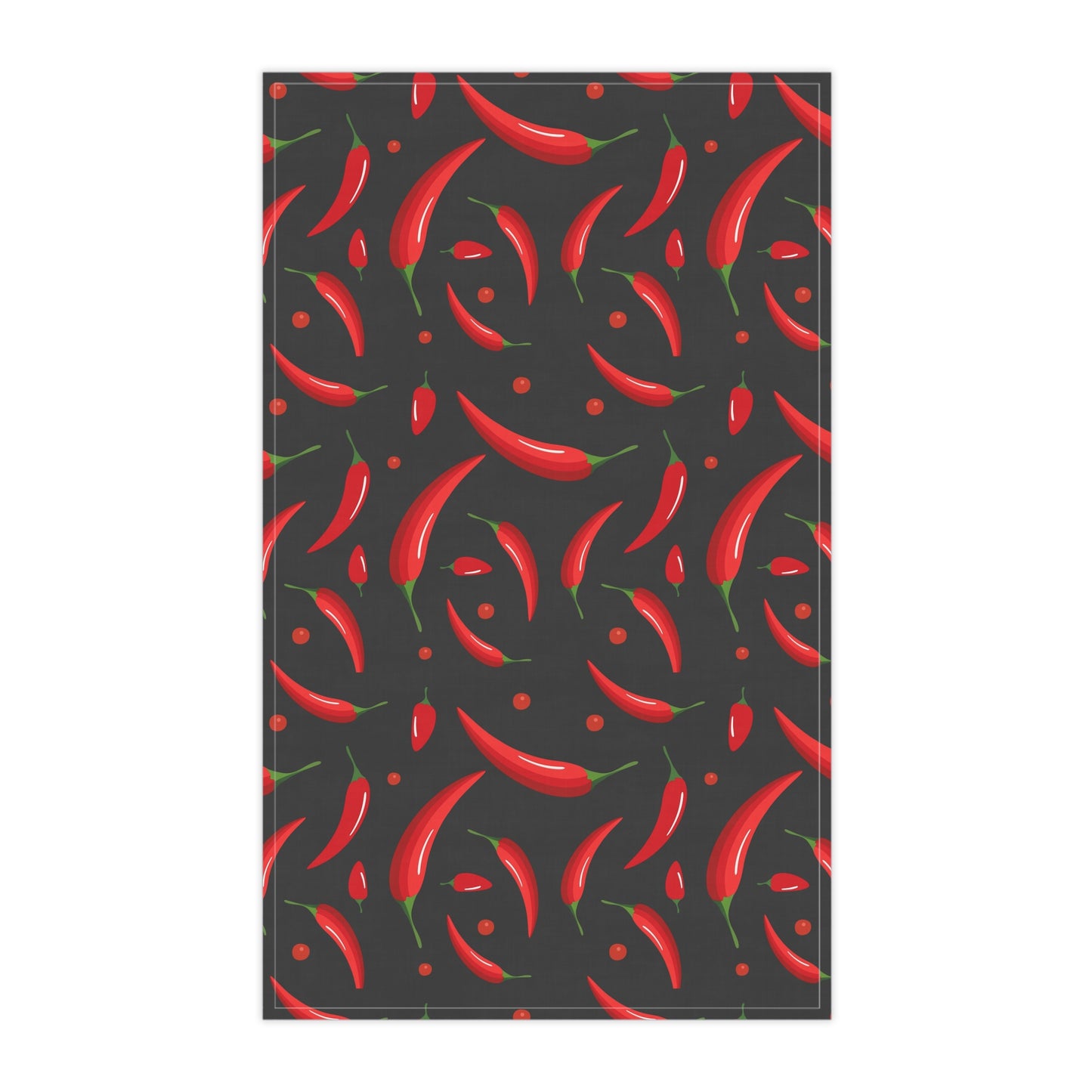 Red Peppers Kitchen Towel