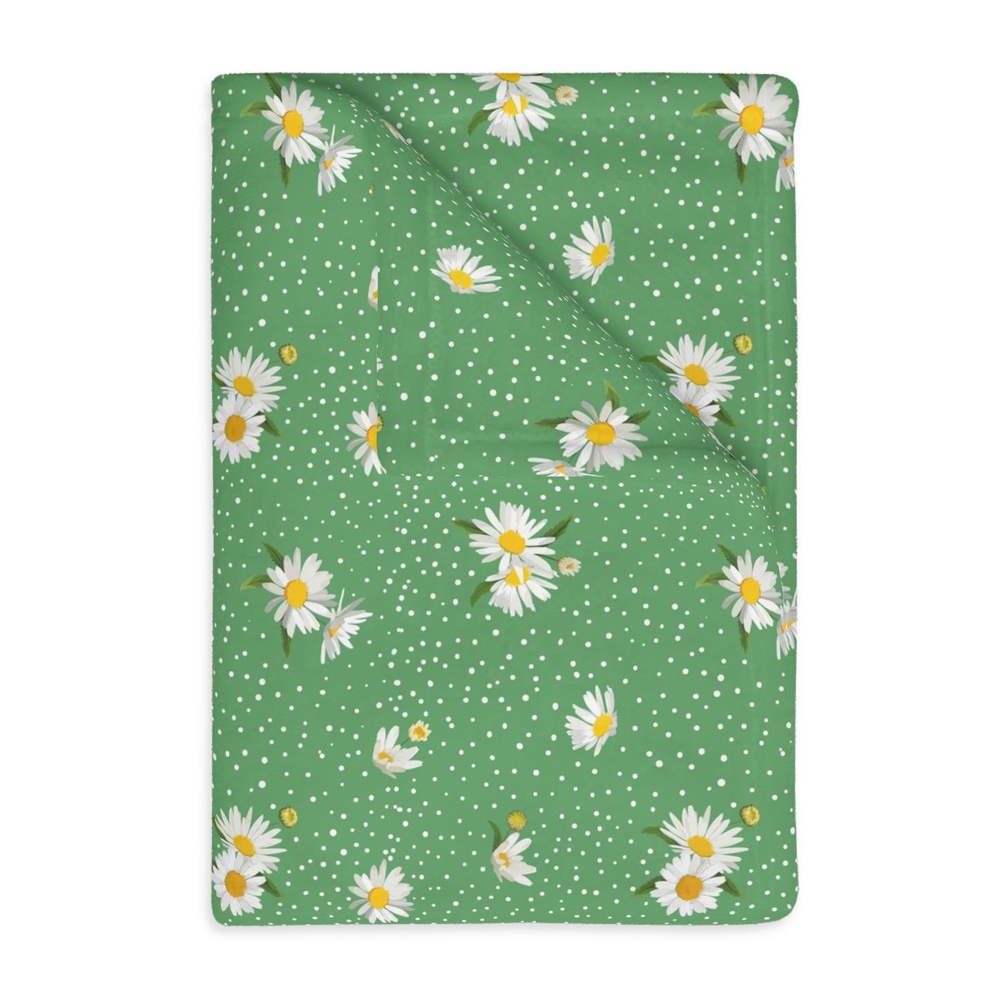 Daisy Fields Velveteen Microfiber Blanket (Two-sided print)