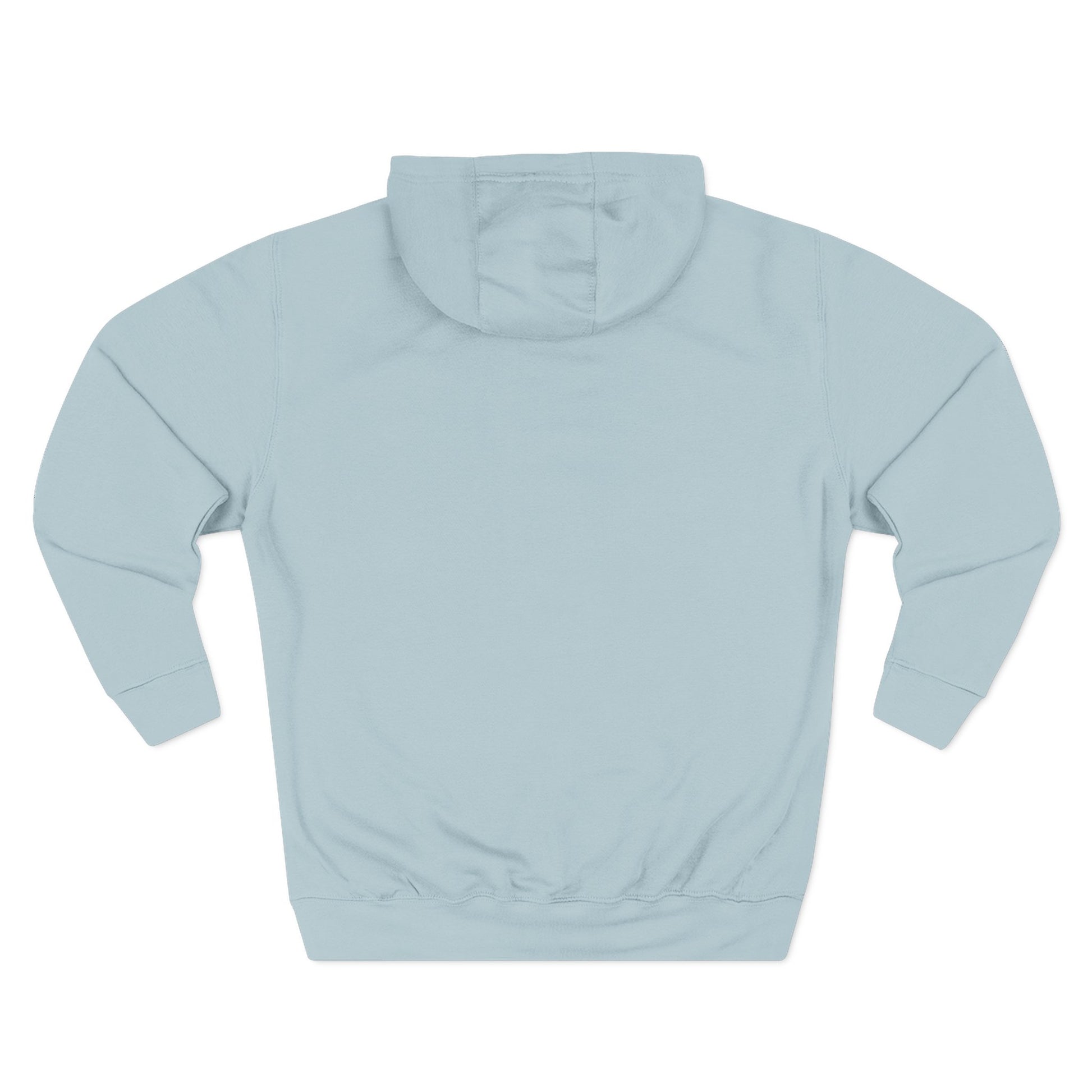 Light blue Zinnia Hoodie flat lay back view