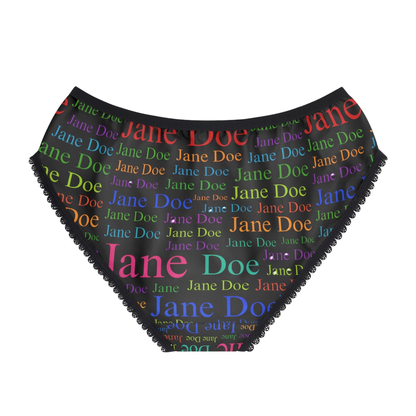 Jane Doe Women’s Thongs – Black Edition