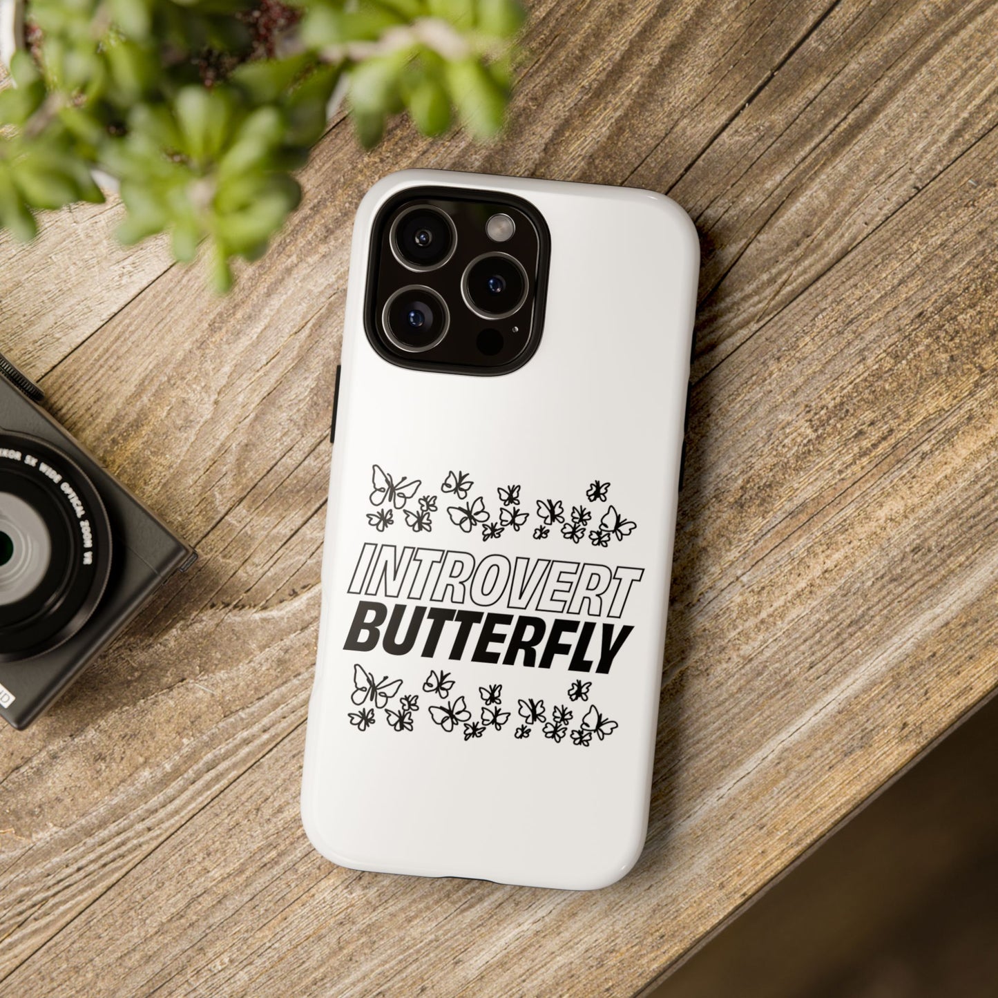 Introvert Butterfly Phone Case
