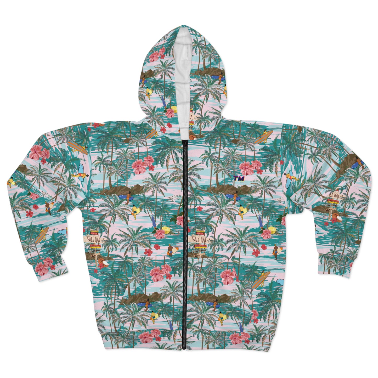 Hawaiian Zip Hoodie