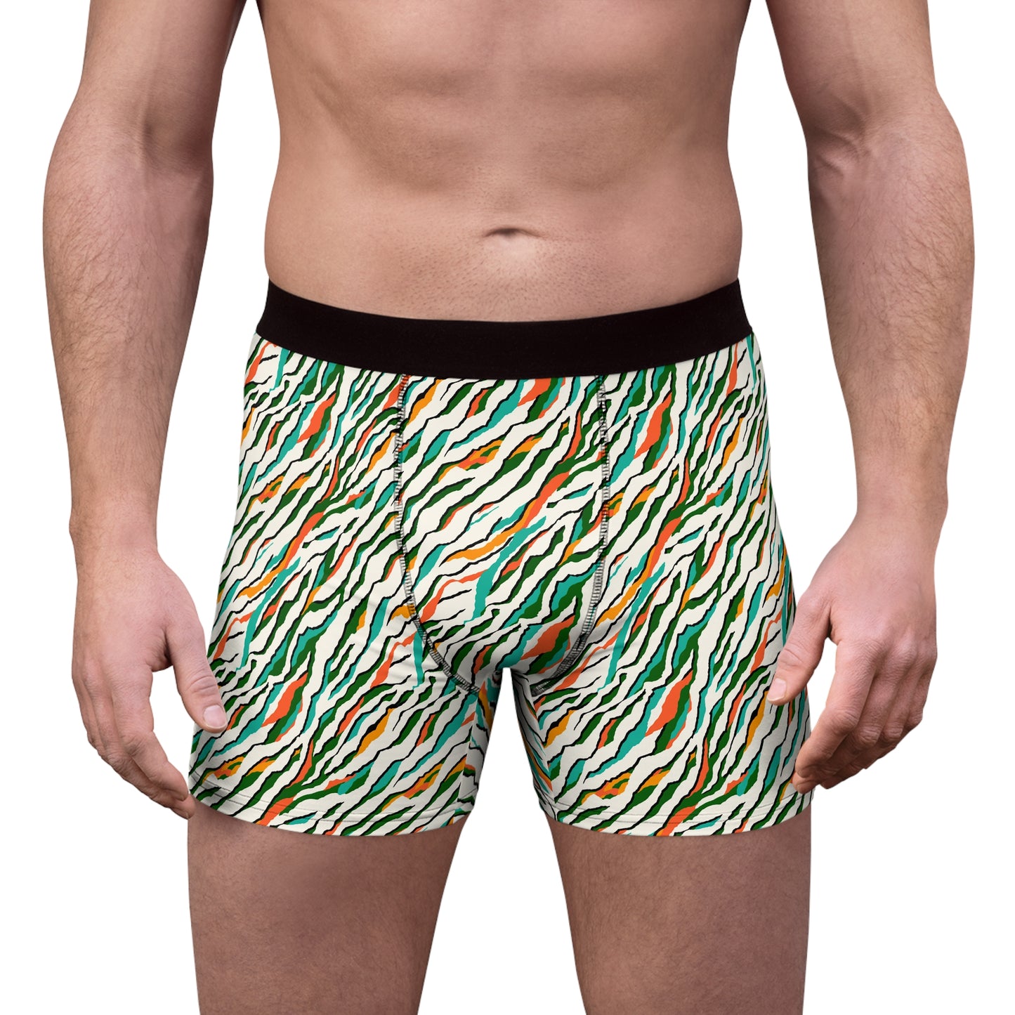 Colored Zebra Men's Boxers