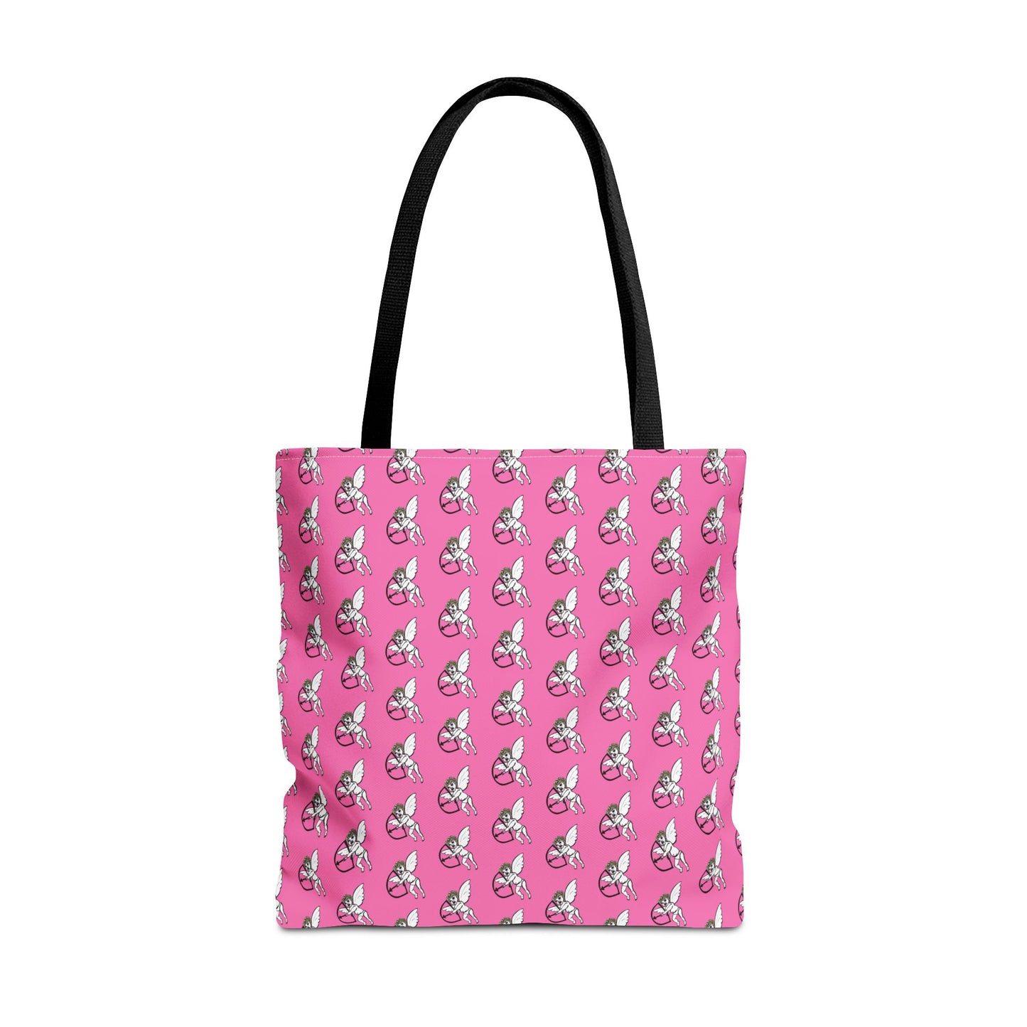 Hand-Drawn Cupid Tote Bag – Romantic & Stylish Carry-All