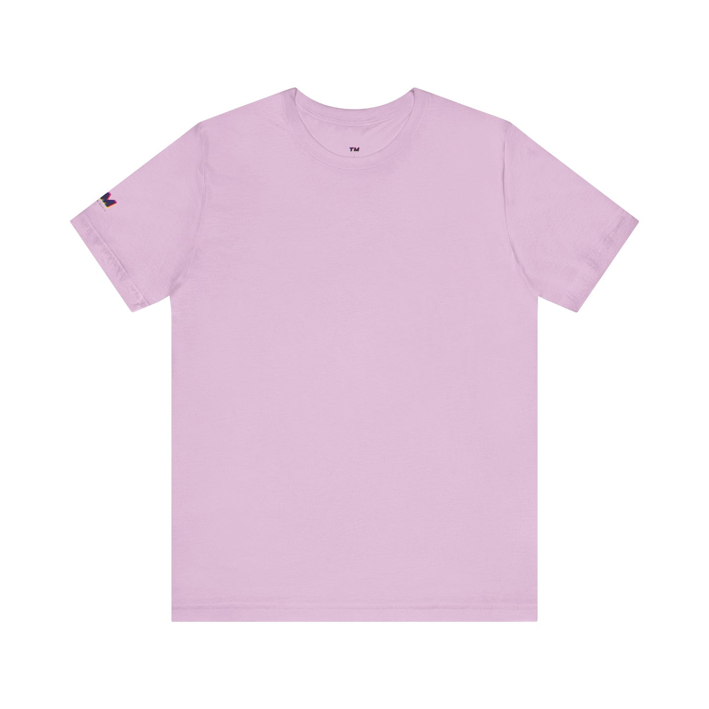 Light purple t-shirt on a white background