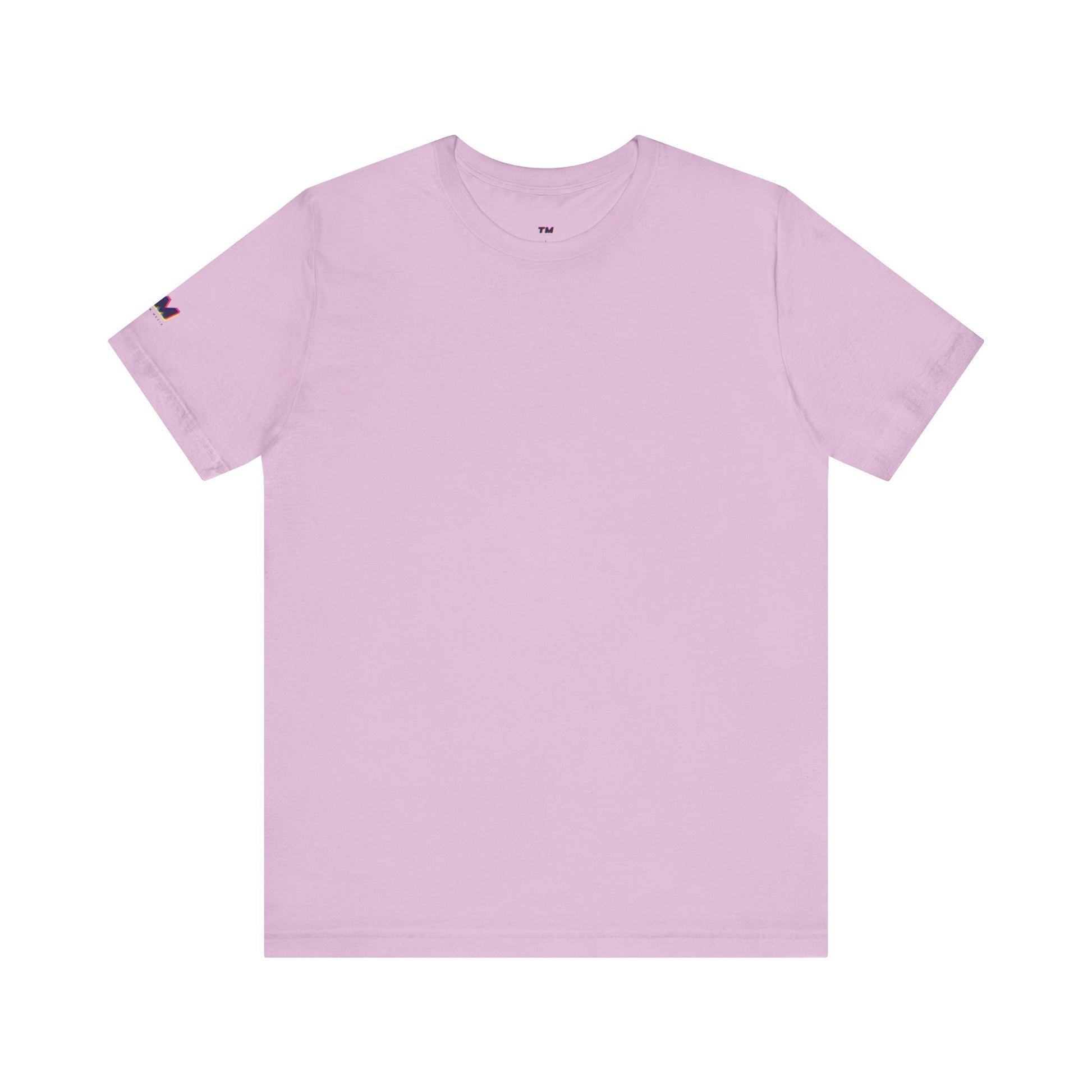 Light purple t-shirt on a white background