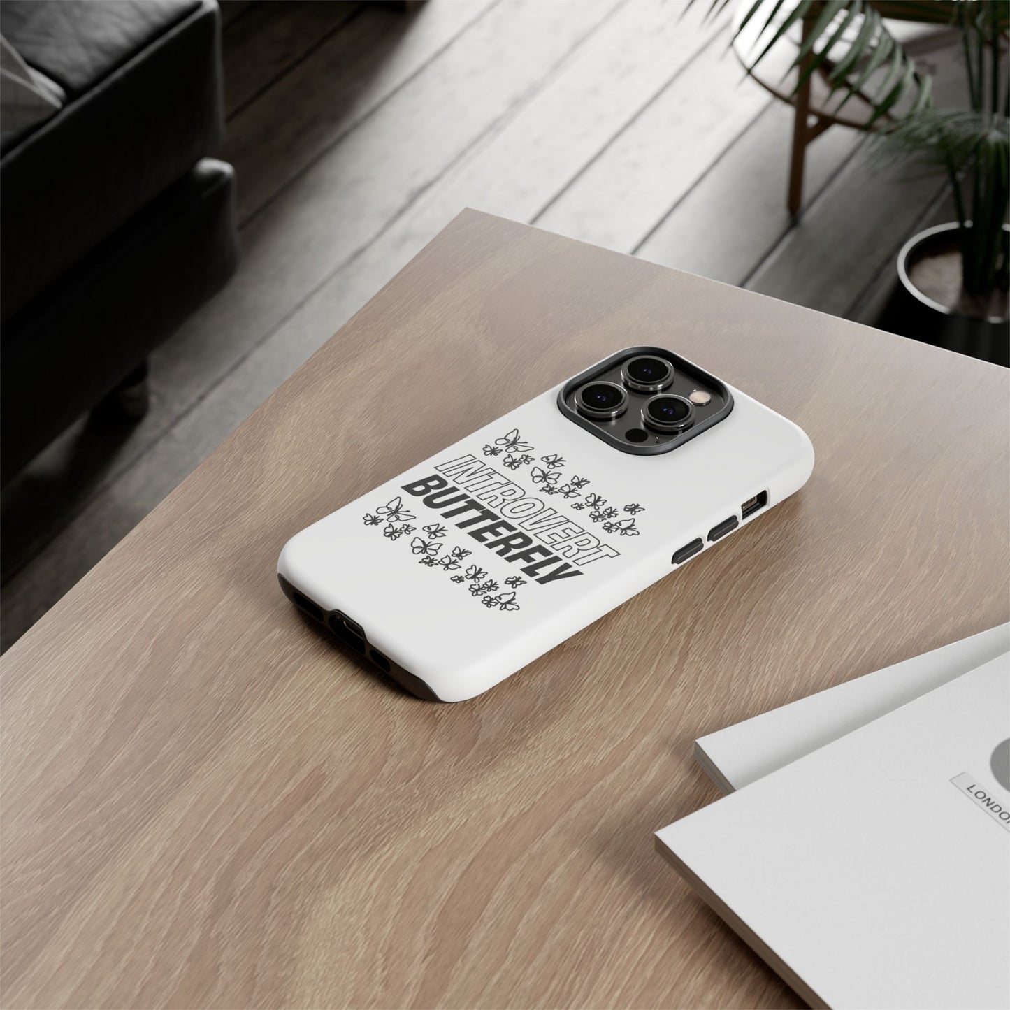 Introvert Butterfly Phone Case