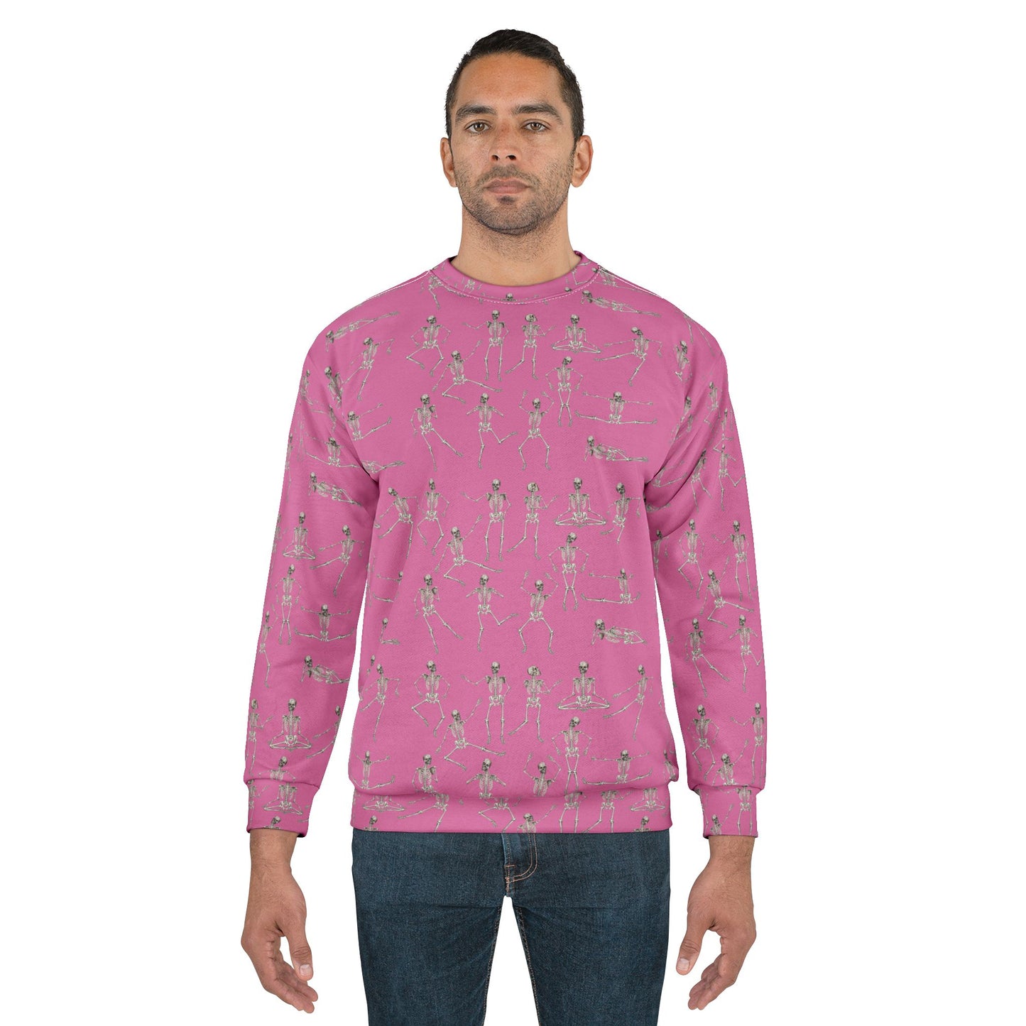 Pink Dancing Skeletons Sweatshirt - Unisex