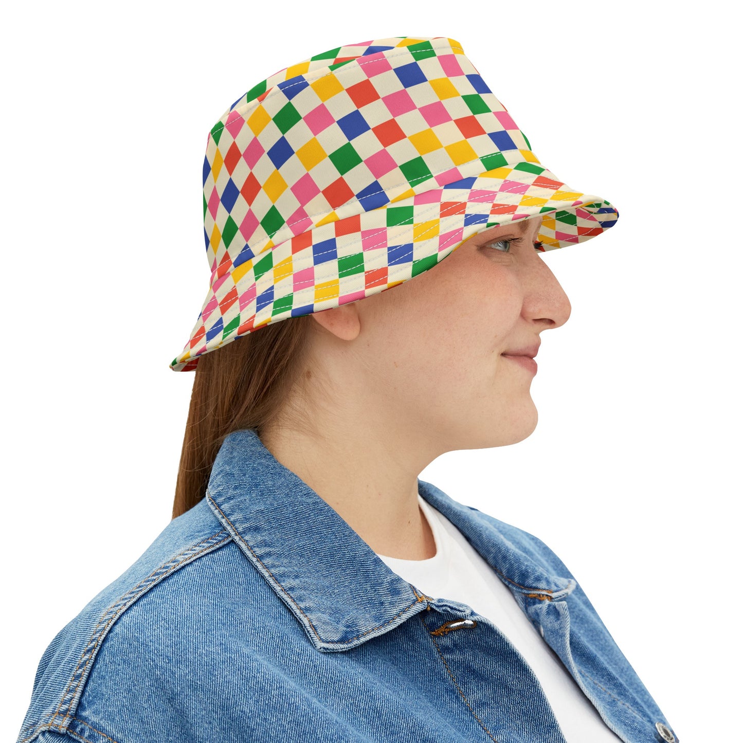 Colored Squares Bucket Hat