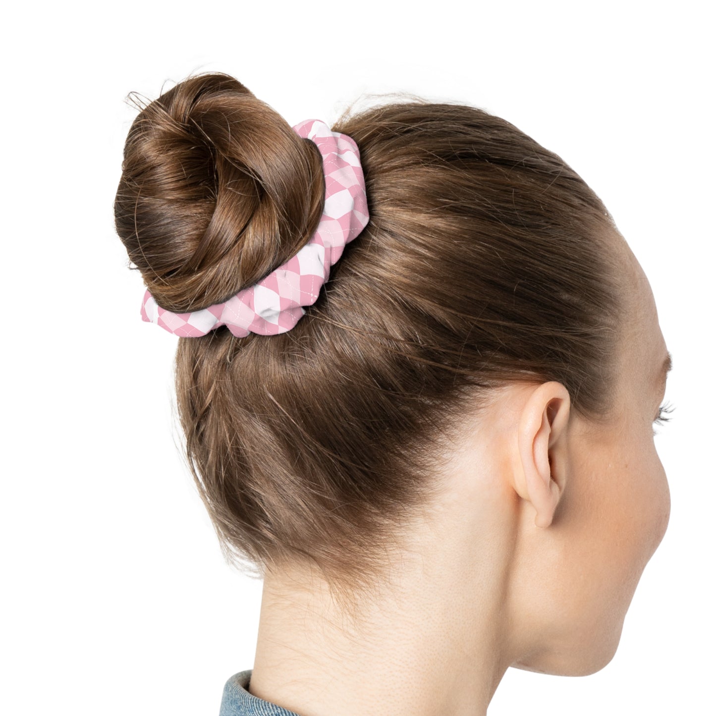 Pink Diamonds Scrunchie